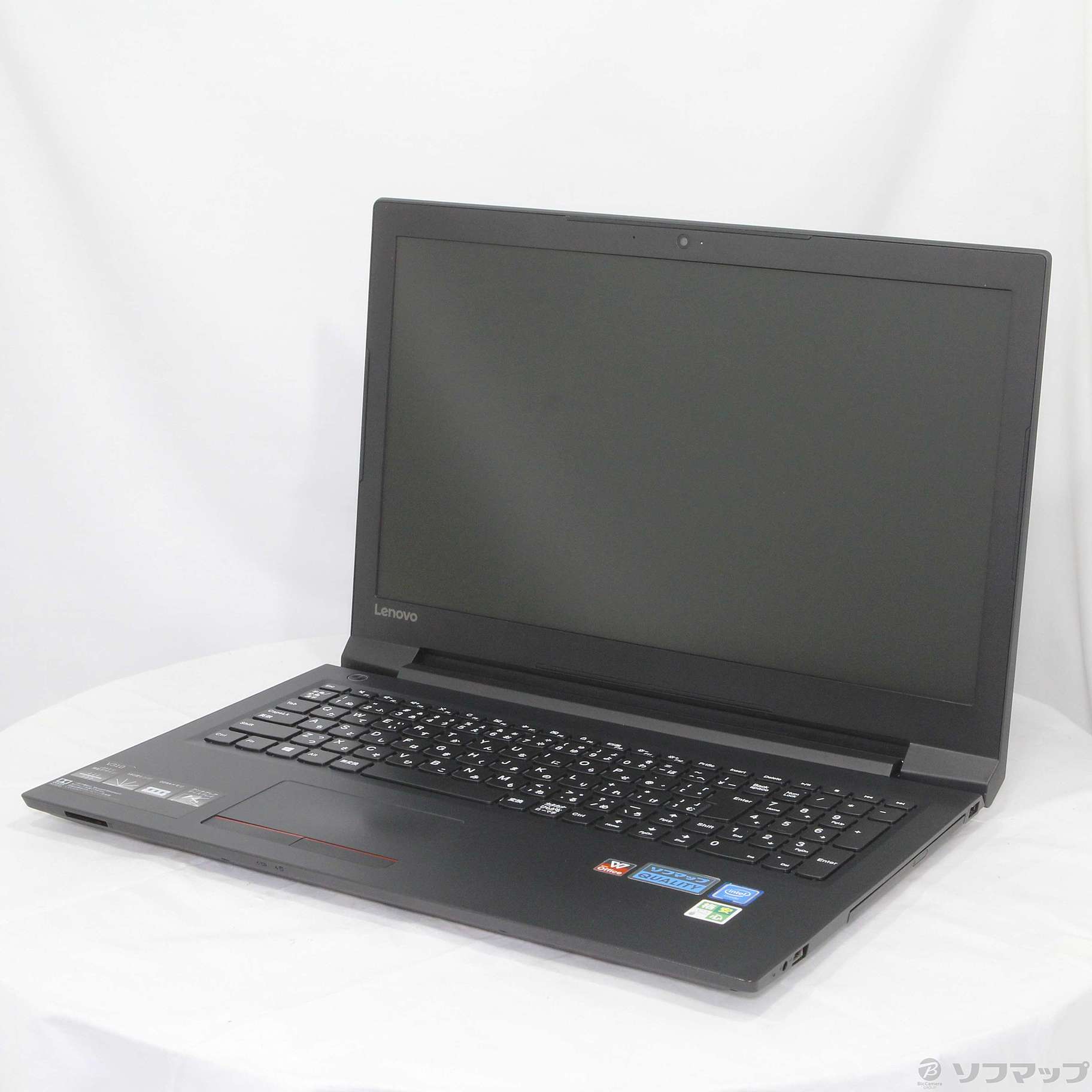 格安安心パソコン Lenovo V310 80SY02A3JP エボニーブラック 〔Windows 10〕 ［Celeron 3855U  (1.6GHz)／4GB／HDD500GB／15.6インチワイド］