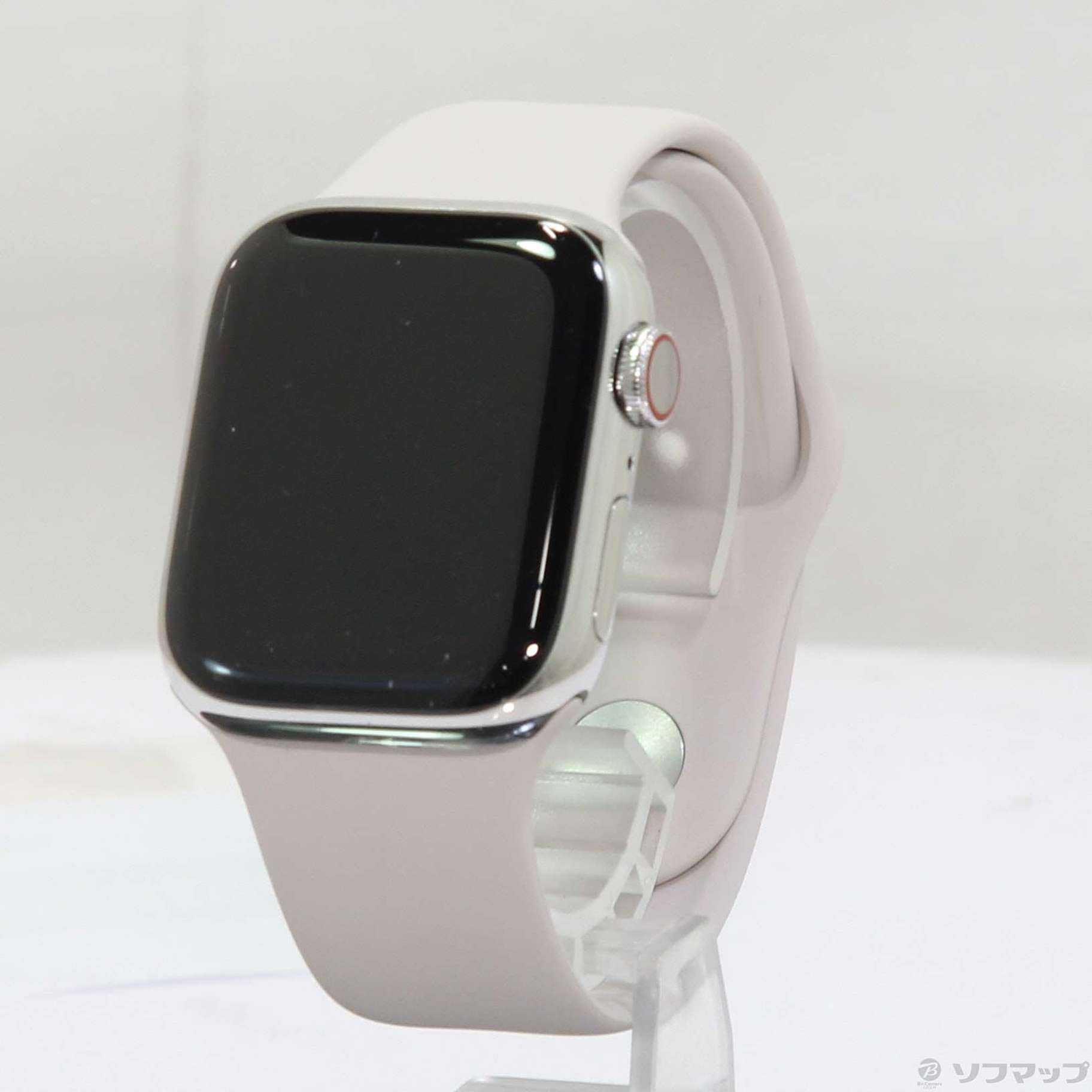 〔展示品〕 Apple Watch Series 7 GPS + Cellular 41mm シルバーステンレススチールケース  スターライトスポーツバンド