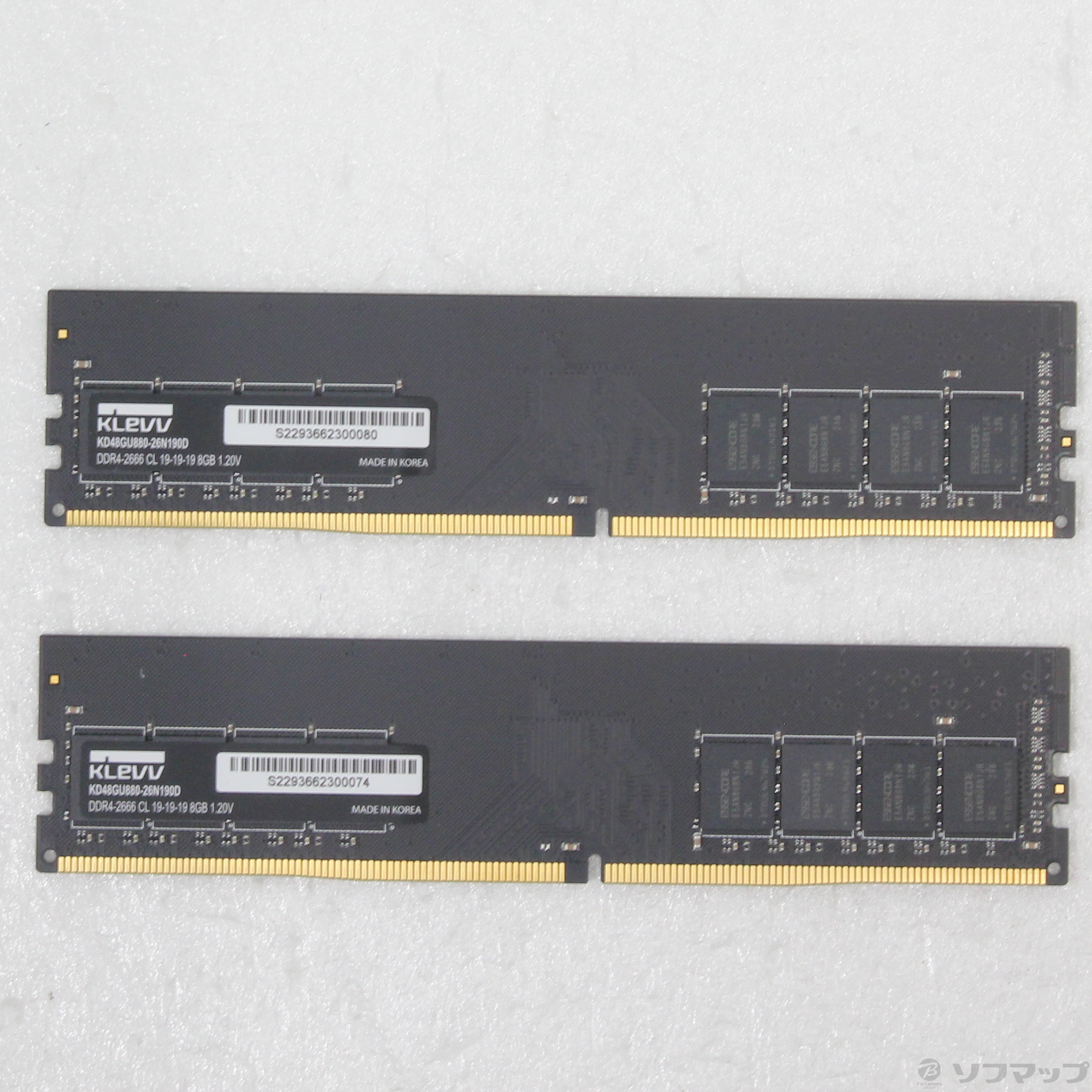 KLEVV PC用 メモリ DDR4 2666 8GB ×2枚 - メモリー