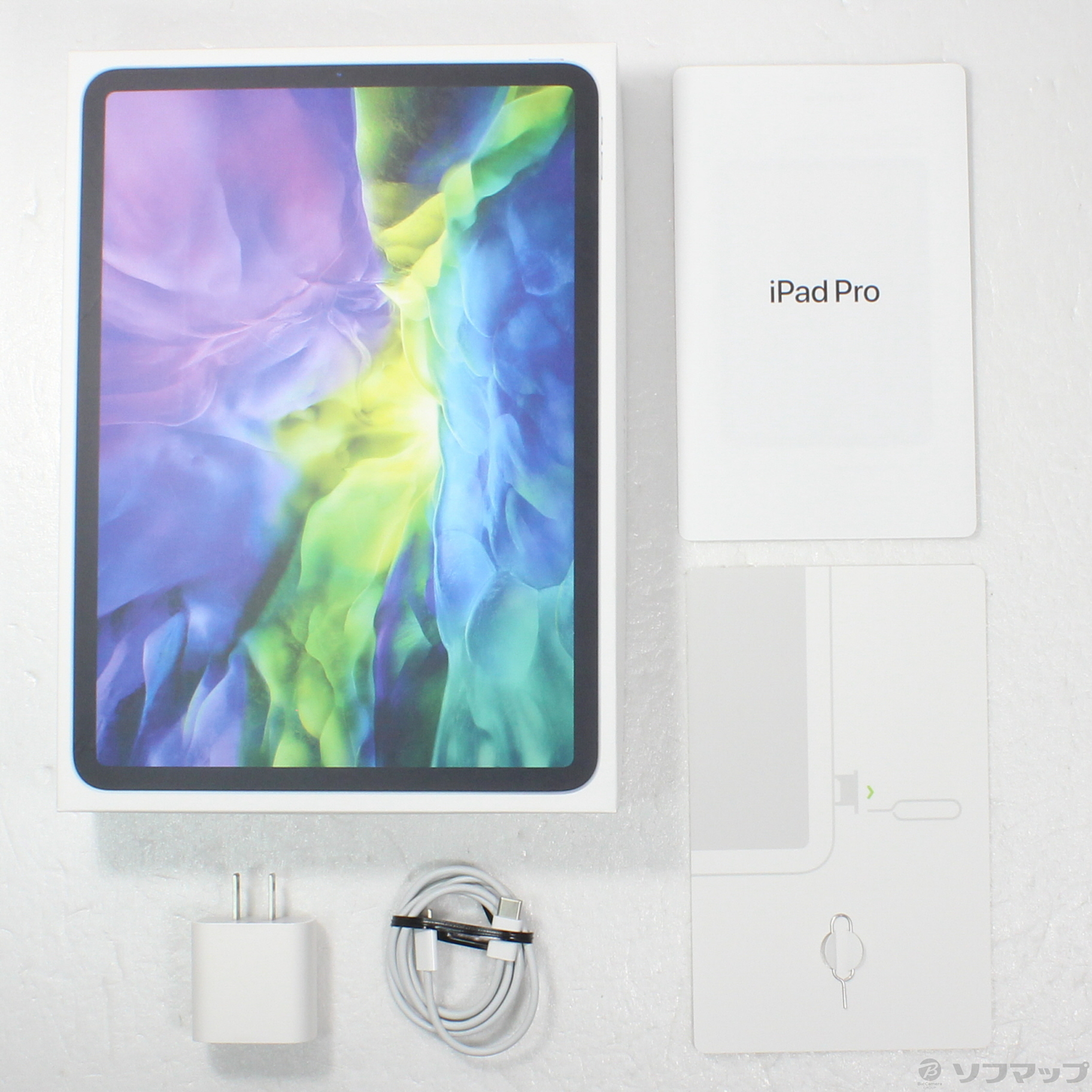 中古】iPad Pro 11インチ 第2世代 128GB シルバー MY2W2J／A SIMフリー