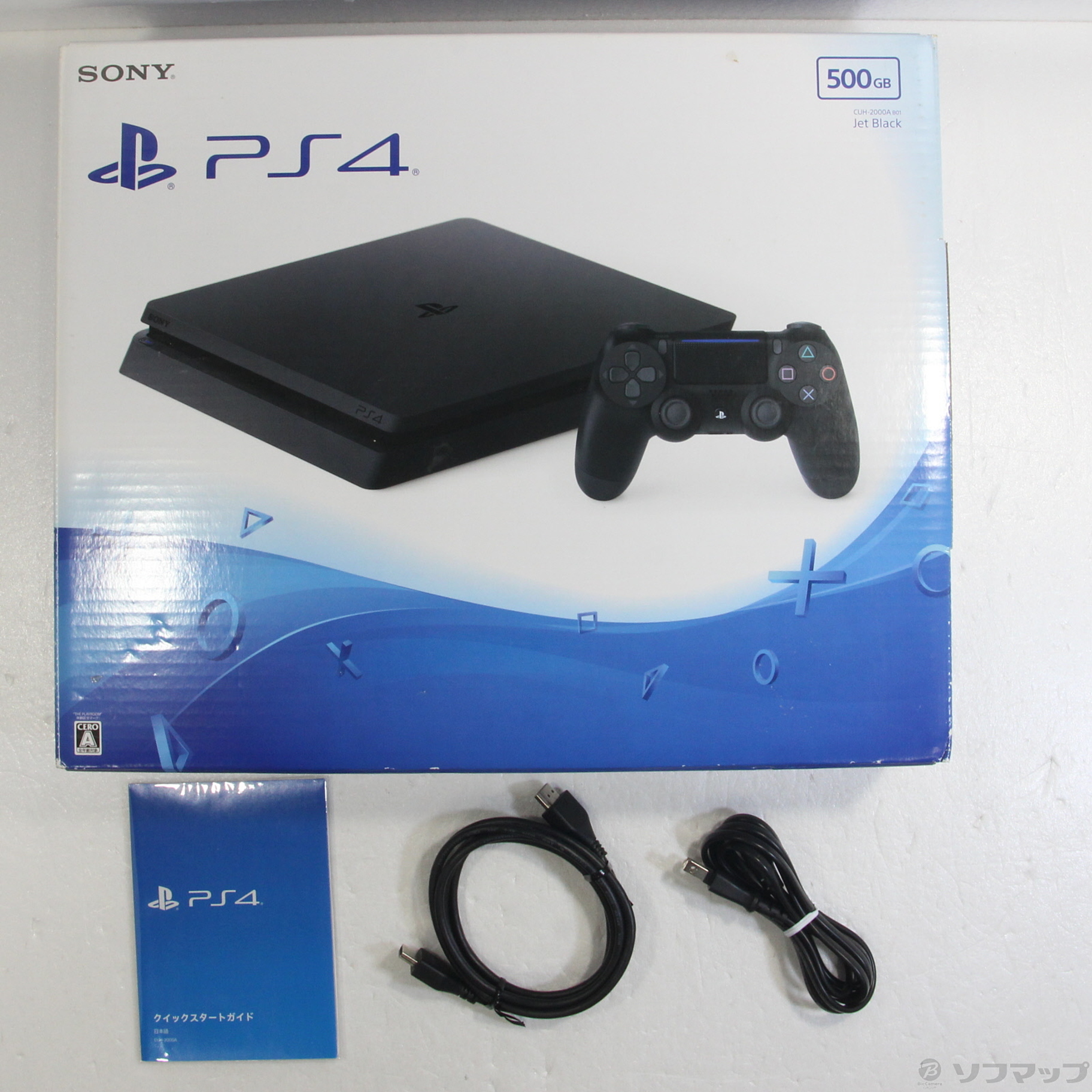 中古】PlayStation 4 ジェットブラック 500GB CUH-2000AB [2133047801816] -  リコレ！|ビックカメラグループ ソフマップの中古通販サイト