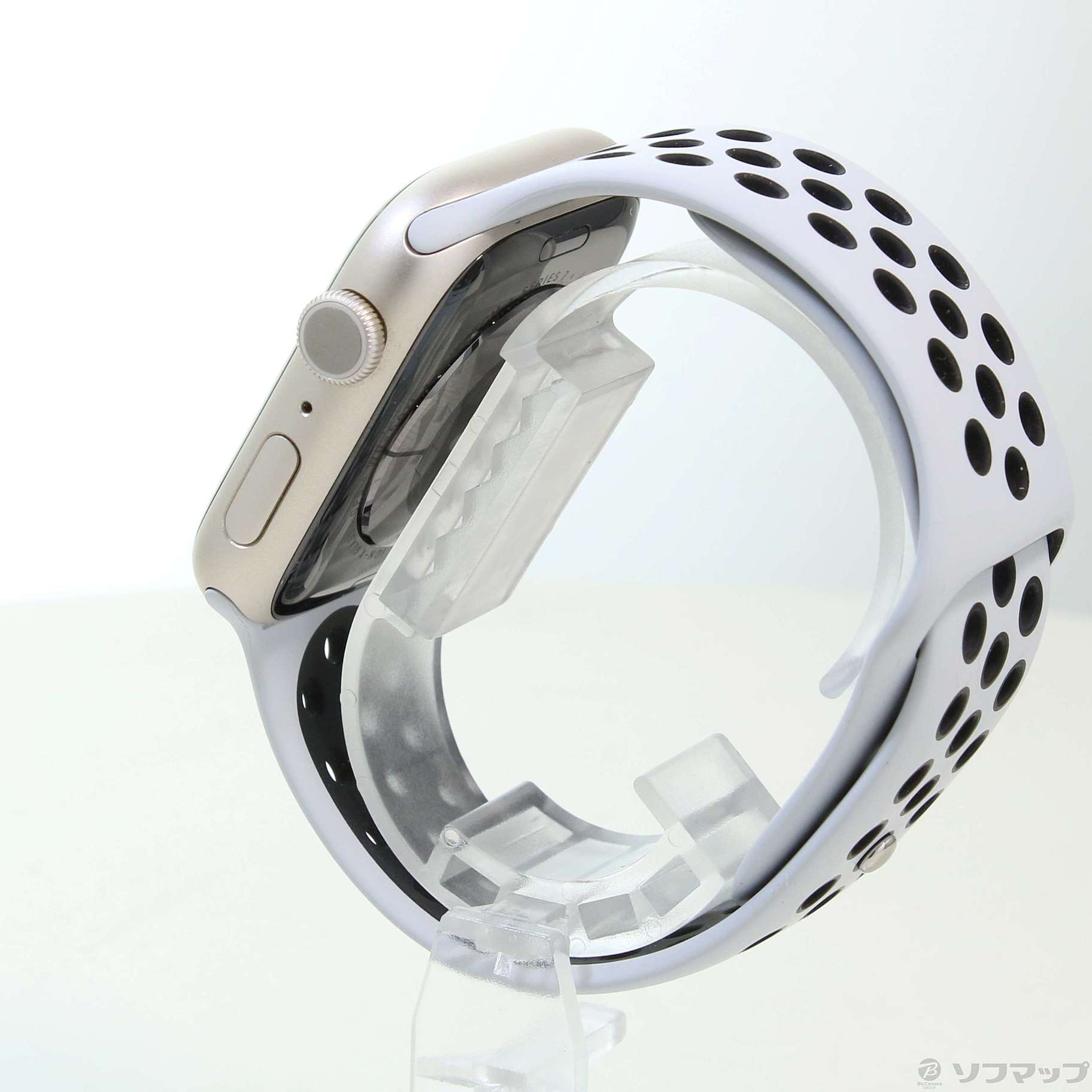 中古】Apple Watch Series 7 Nike GPS 45mm スターライトアルミニウム