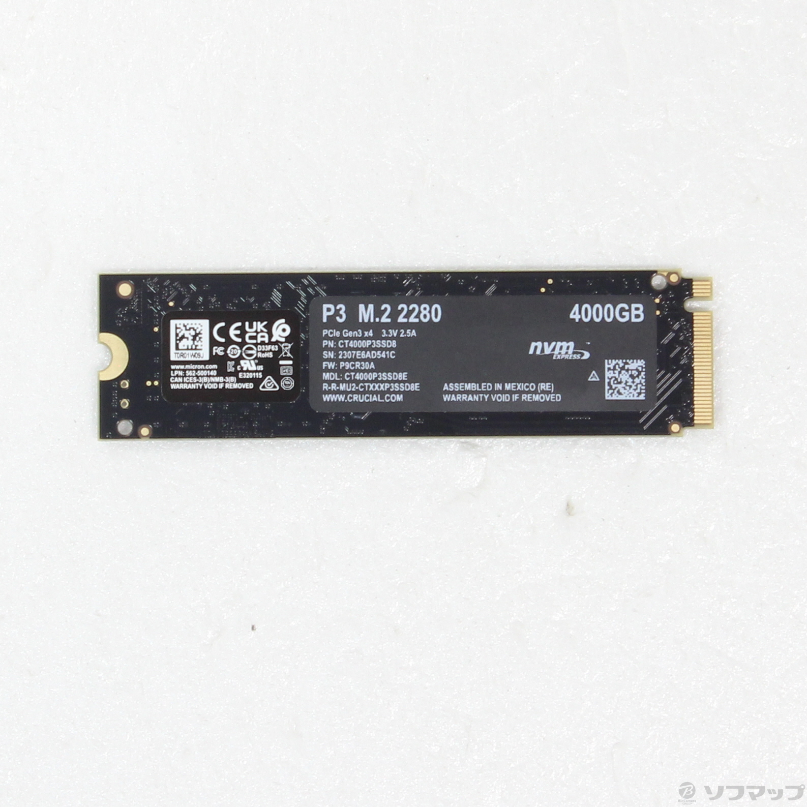 中古】〔展示品〕 P3 CT4000P3SSD8JP [2133047876494] - リコレ