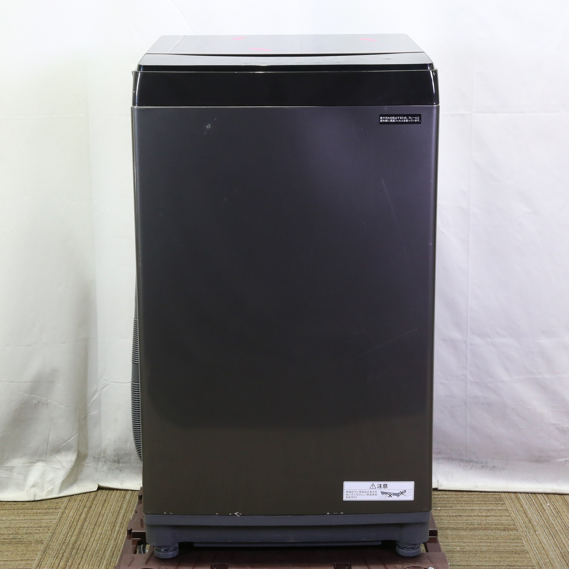 中古】〔中古品〕 全自動洗濯機 ブラック IAW-T605BL-B ［洗濯6.0kg