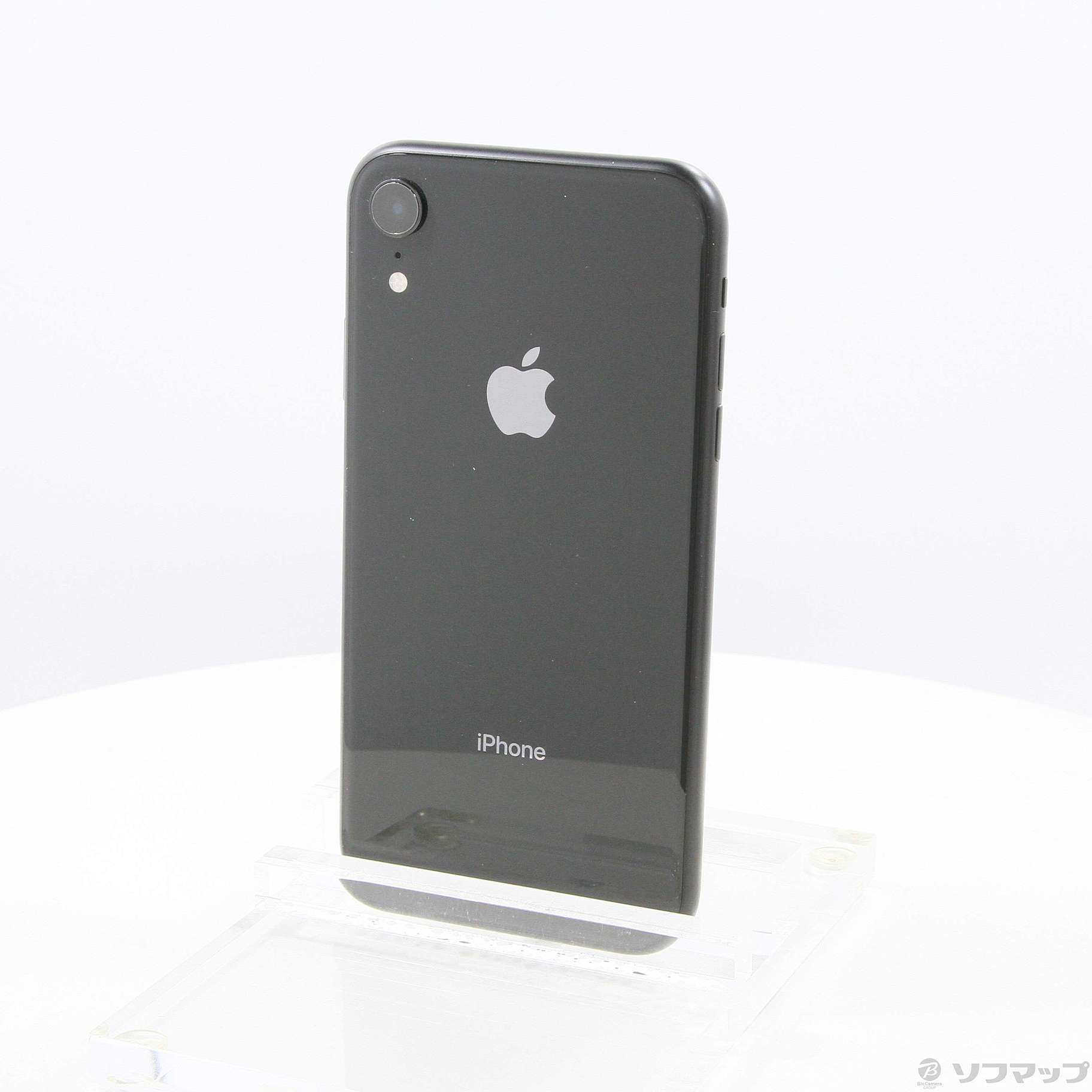 アップル iPhone XR ブラック 64GB [ひび割れ有り]