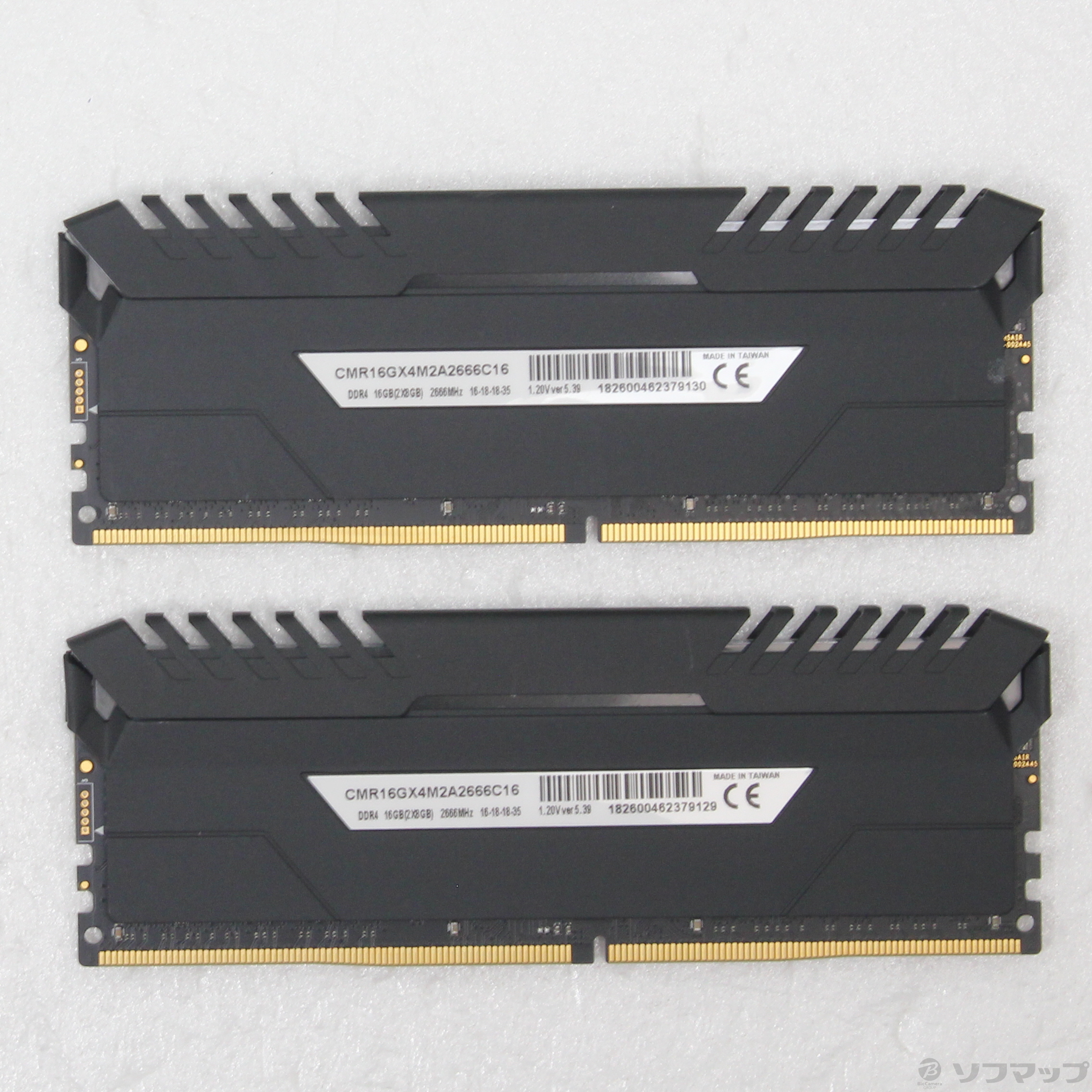 中古品〕 CMK16GX4M2Z2666C16 16GB 8GB×2枚組【262】 LPX Corsair DDR4