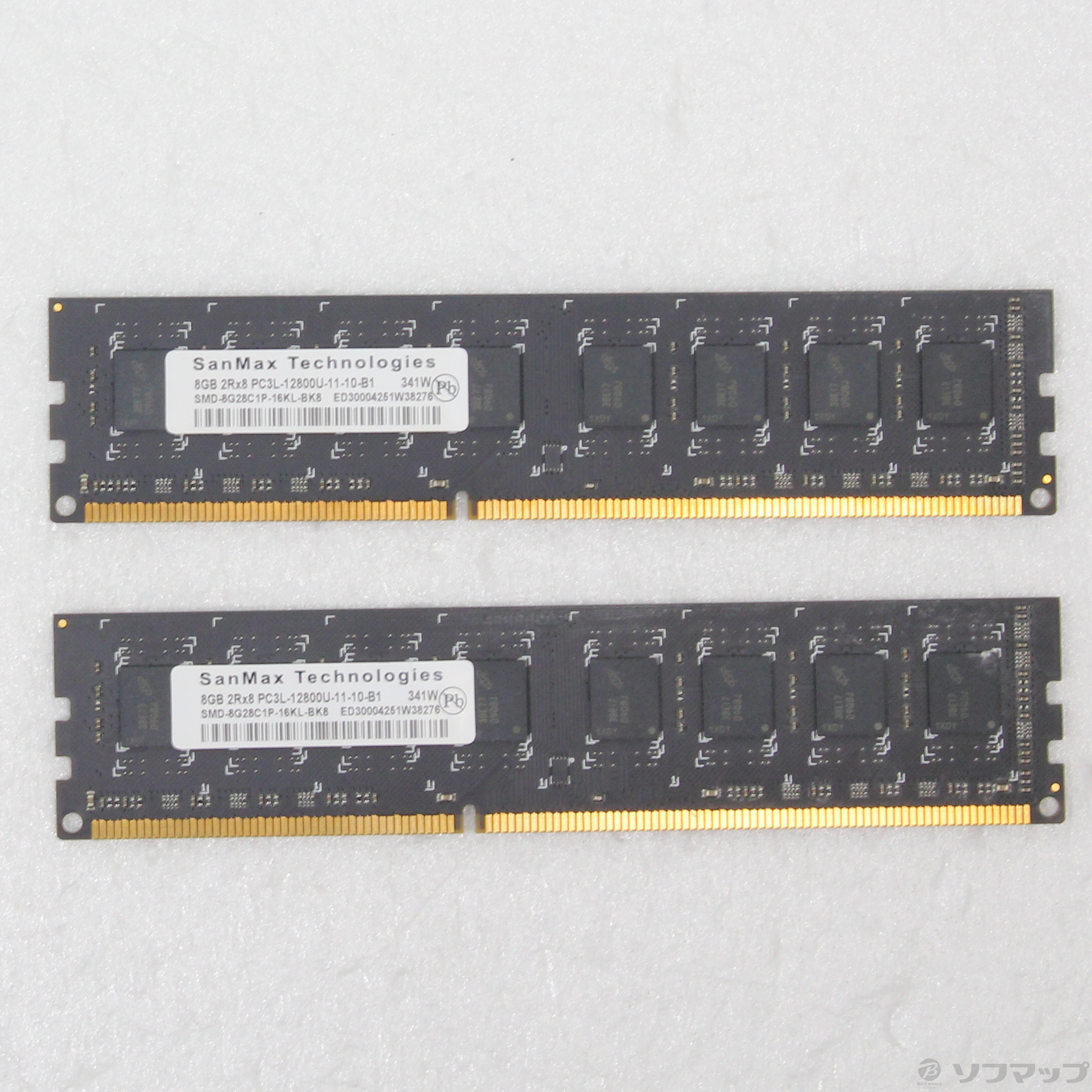 低電圧デスクPCメモリ 240P DDR3 16GB 8GB×2枚組 PC3L-12800