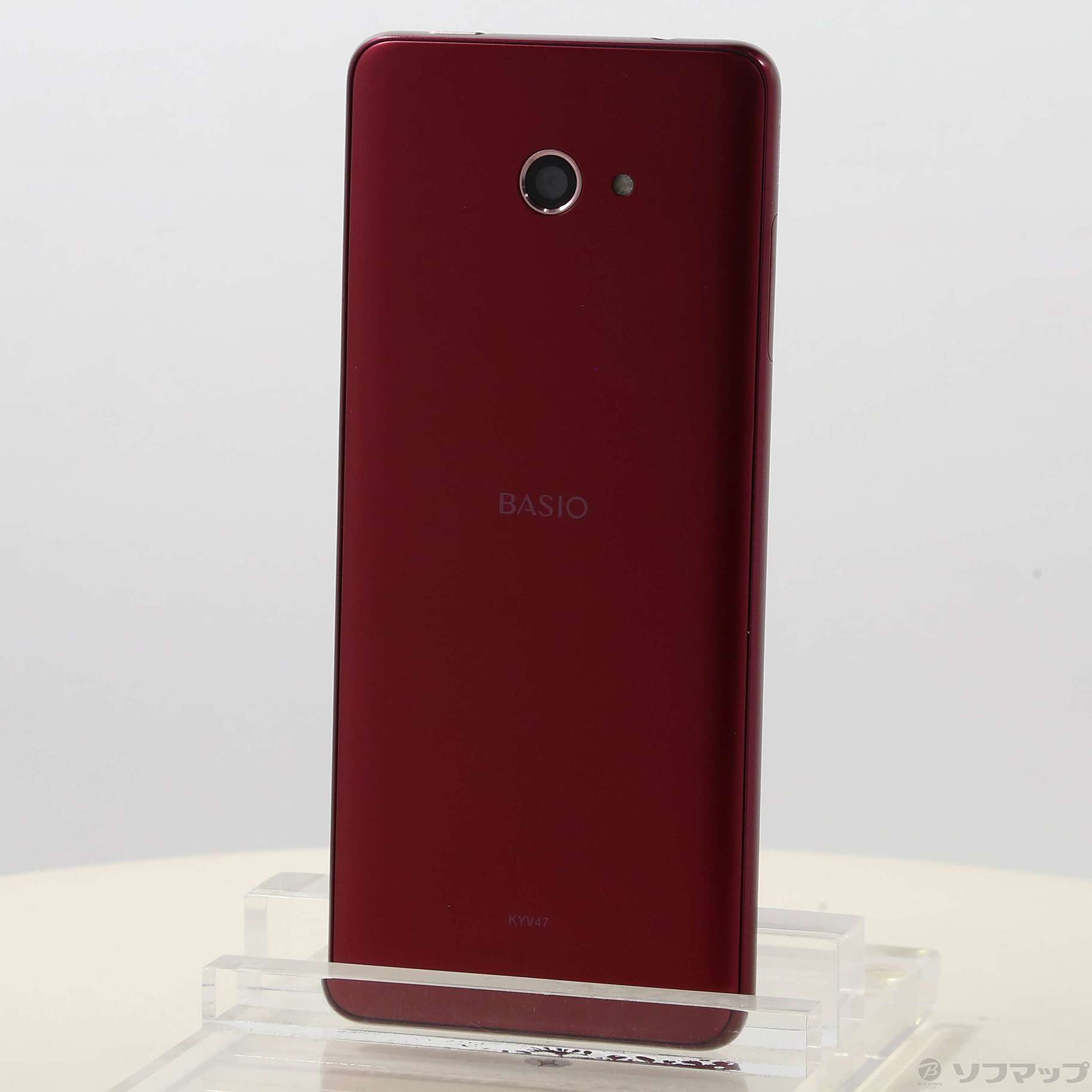 新品 BASI04 KYV47SRU かんたんスマホ ワインレッド