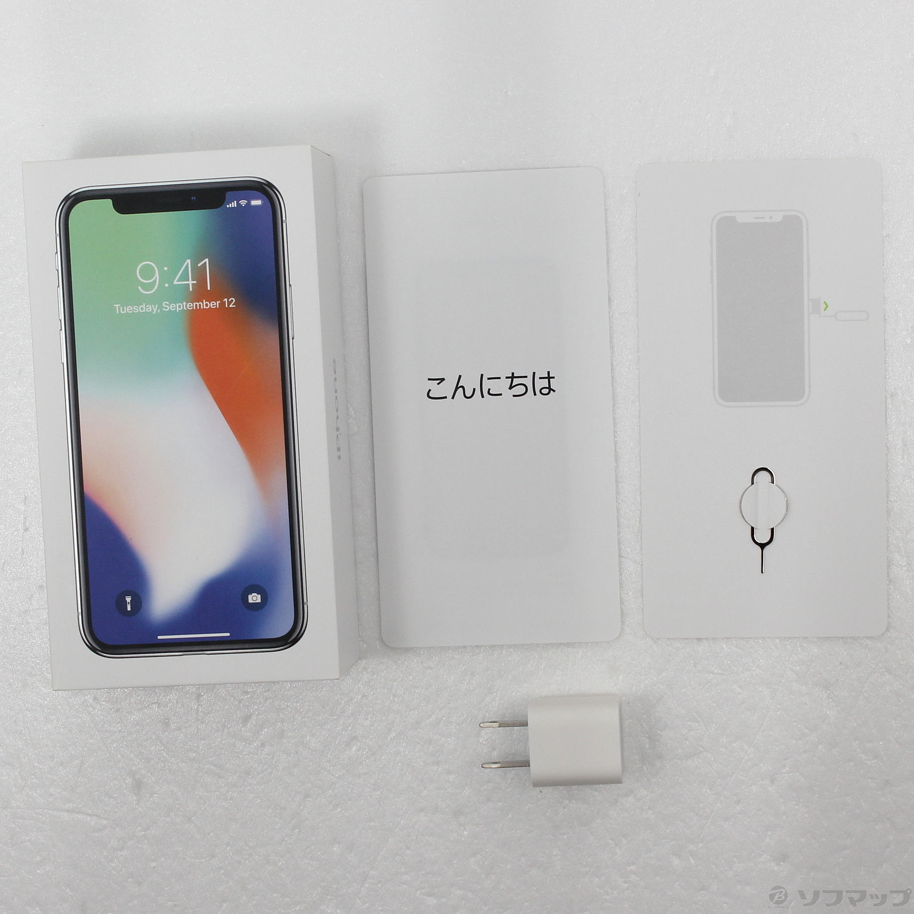 中古】iPhoneX 64GB スペースグレイ MQAX2J／A SIMフリー