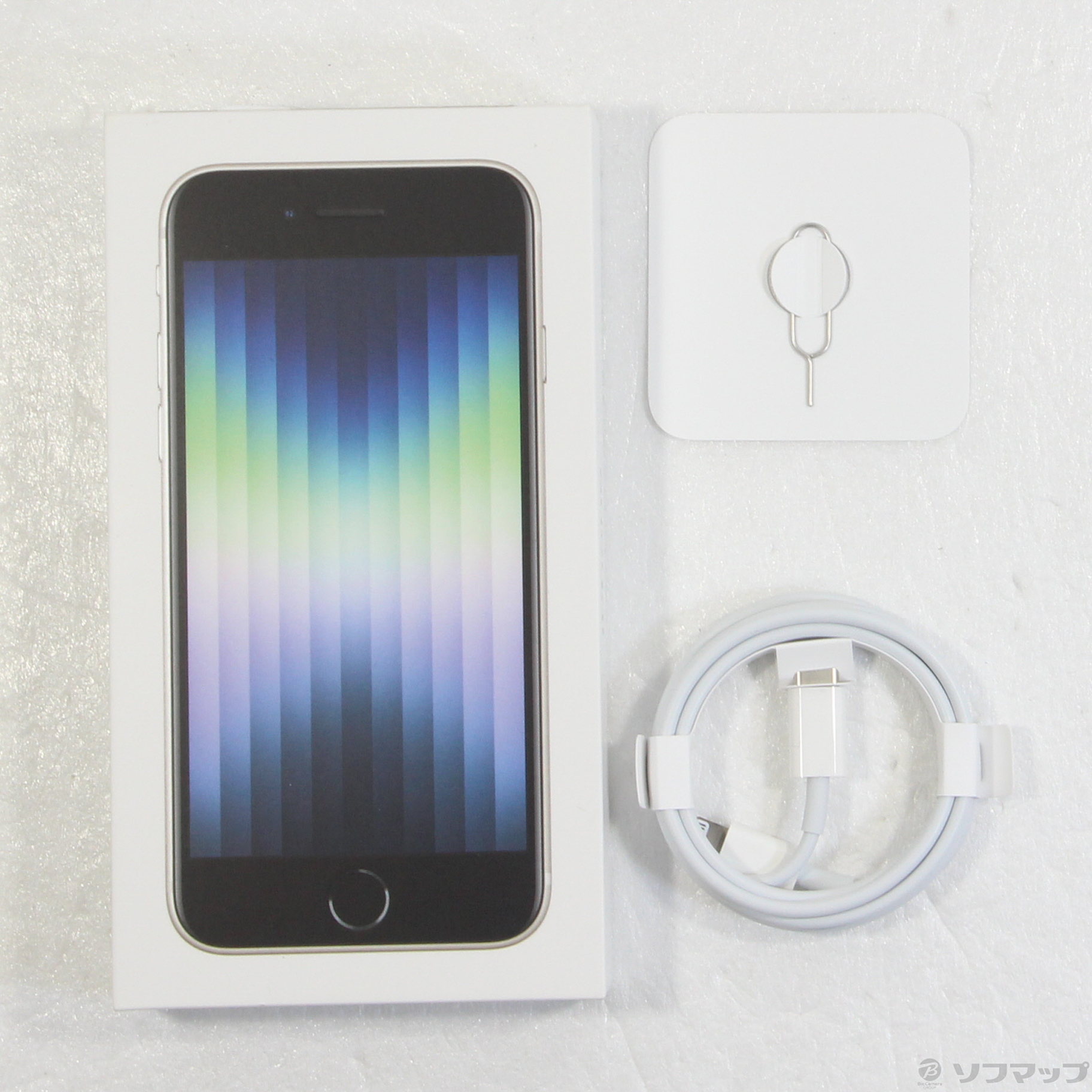 中古】iPhone SE 第3世代 64GB スターライト MMYD3J／A SIMフリー