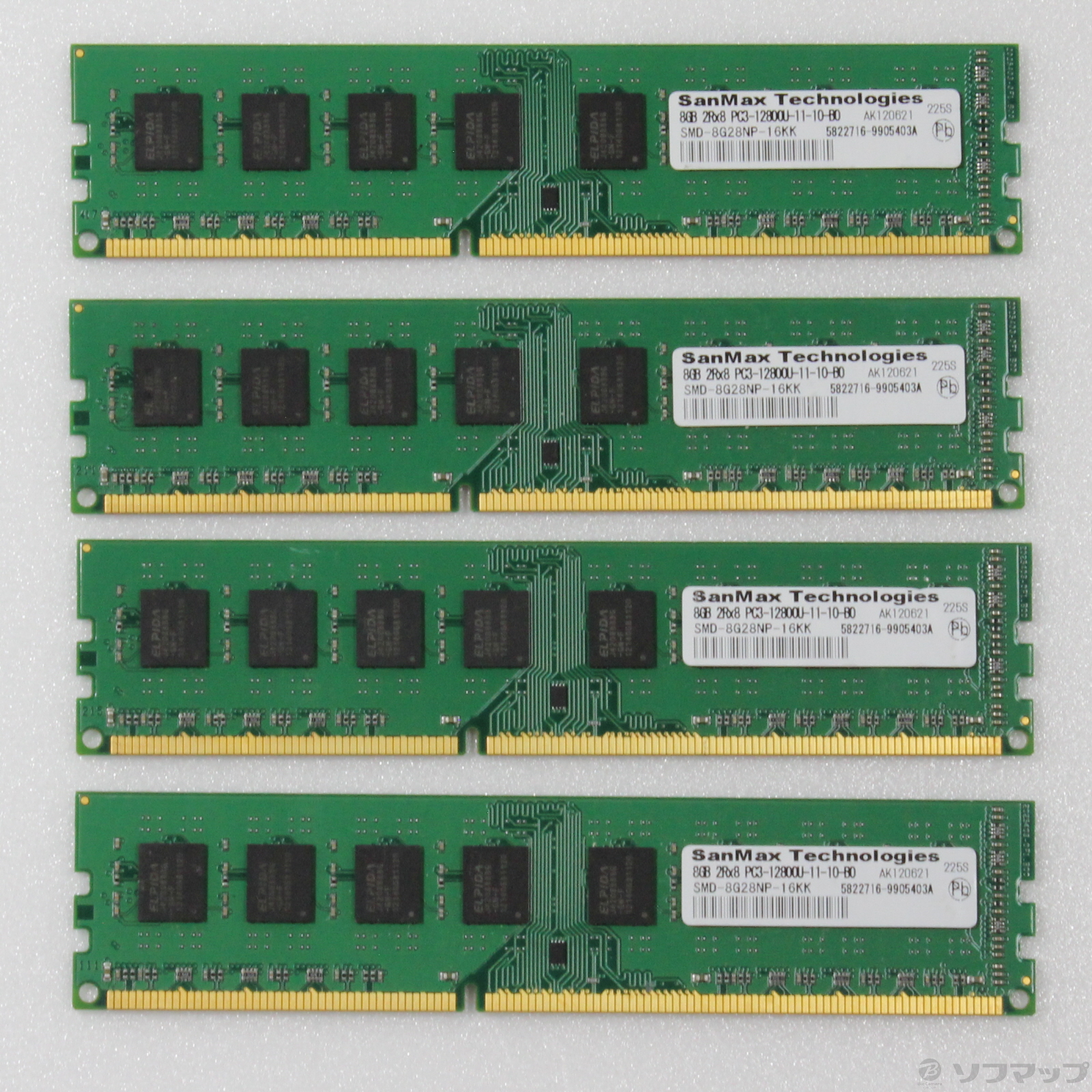 PCパーツPC3 - 12800 DDR3 - 1600 8GB × 4 枚 32GB