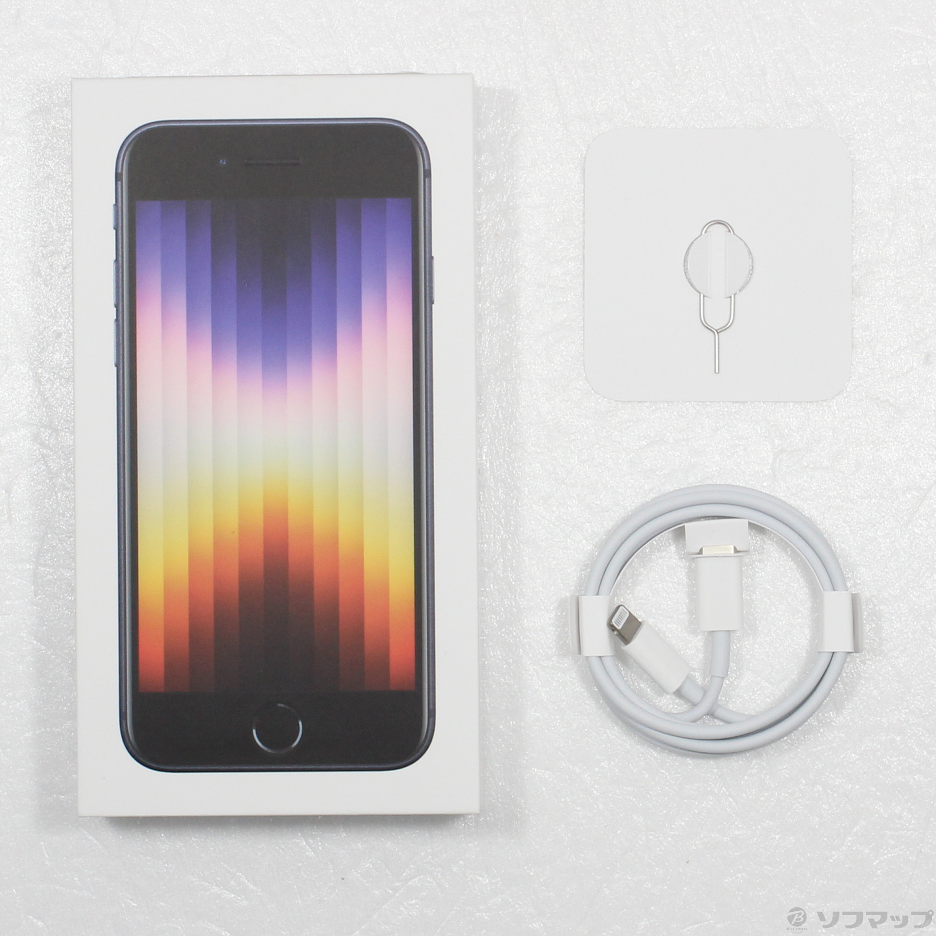 中古】iPhone SE 第3世代 64GB ミッドナイト MMYC3J／A SIM