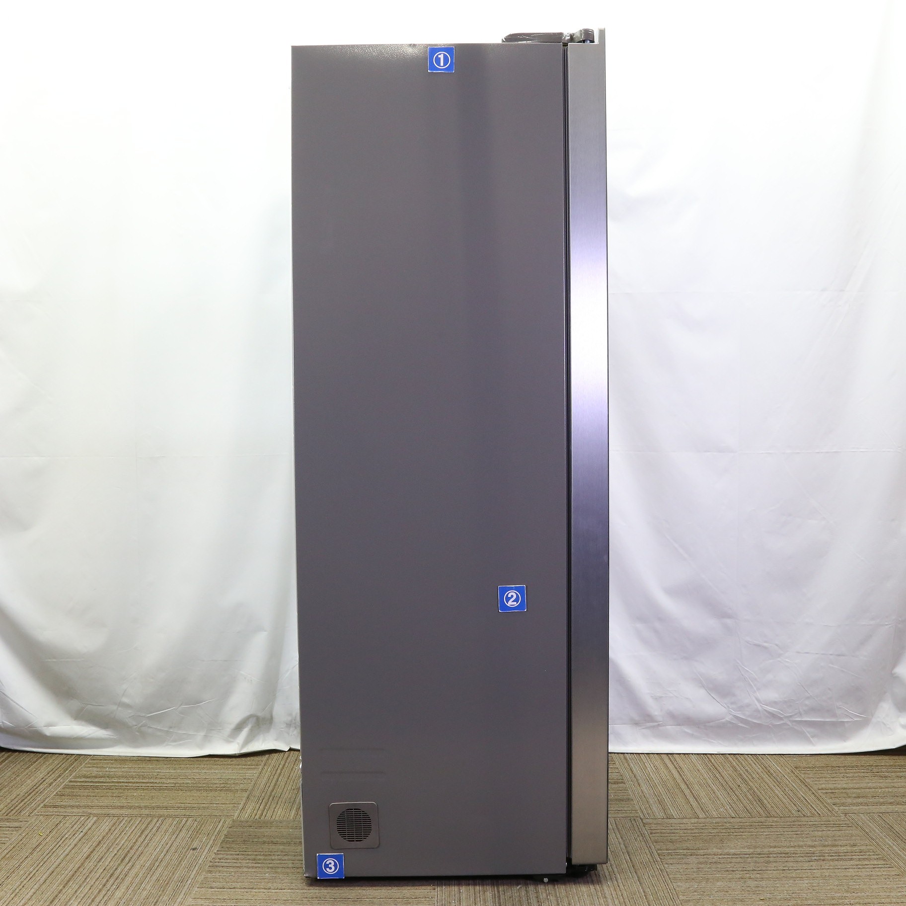 中古】〔展示品〕 冷蔵庫 ヘアラインシルバー AQR-SBS48K2-S ［2ドア