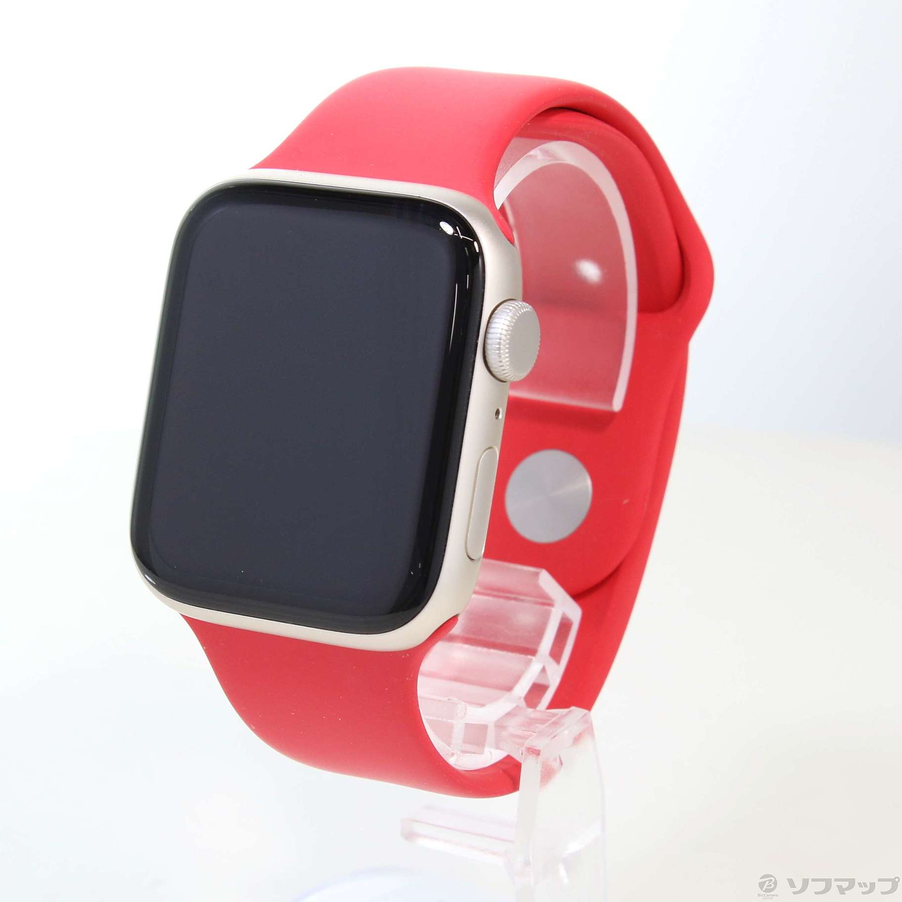 中古品Apple Watch SE第2代GPS 44mm星光铝包红运动带|no邮购是