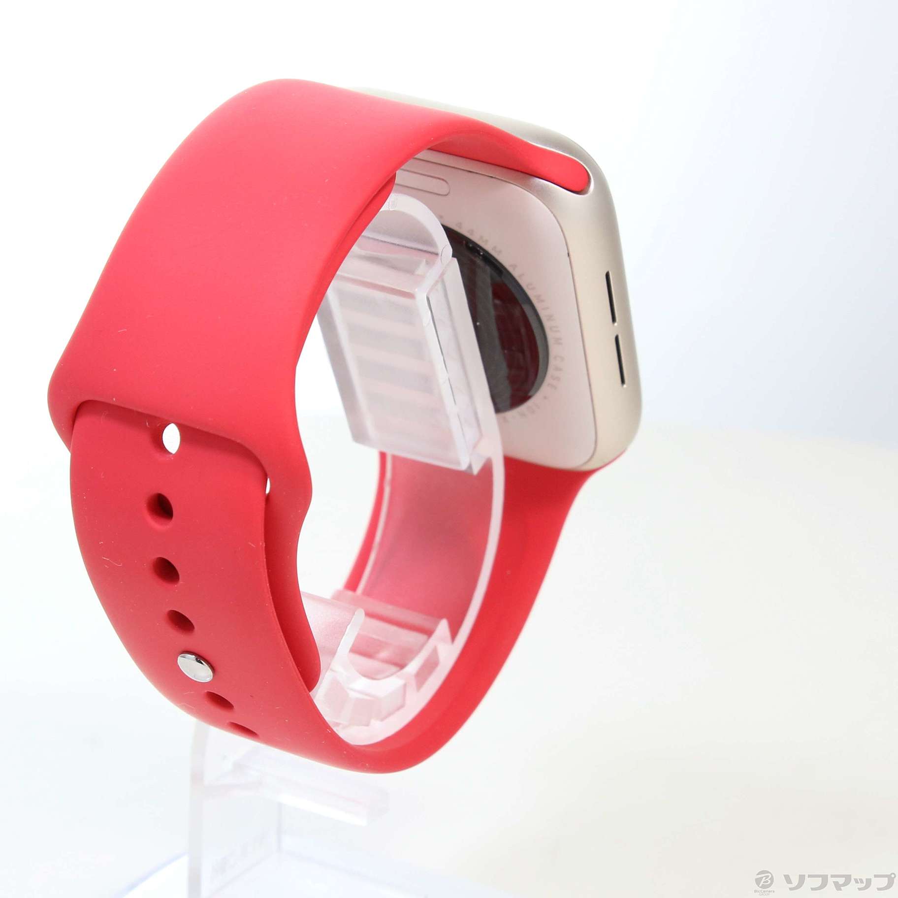 Apple Watch SE 第2世代 GPS 44mm スターライトアルミニウムケース レッドスポーツバンド