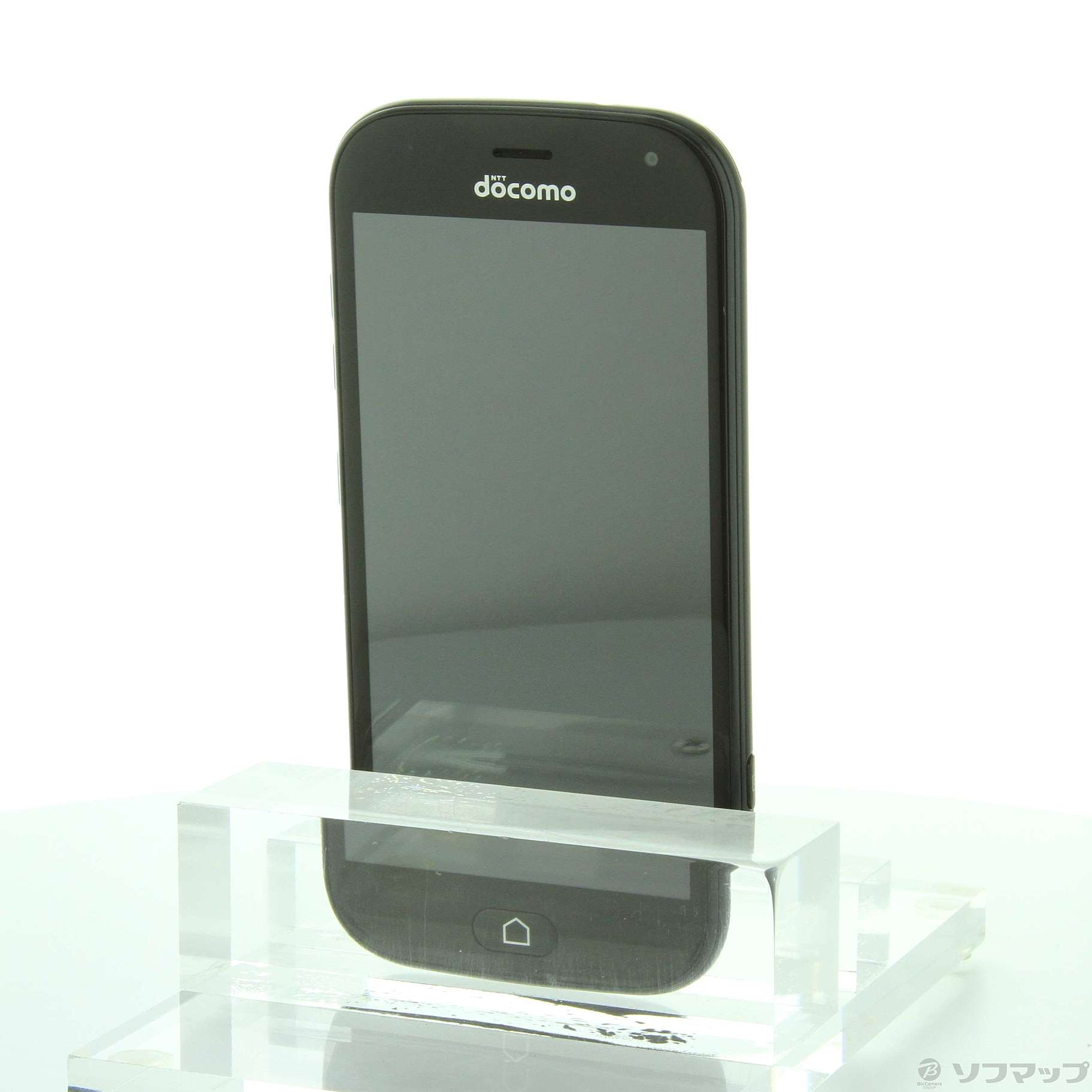 中古】らくらくスマートフォン me 32GB ブラック F-01L docomoロック