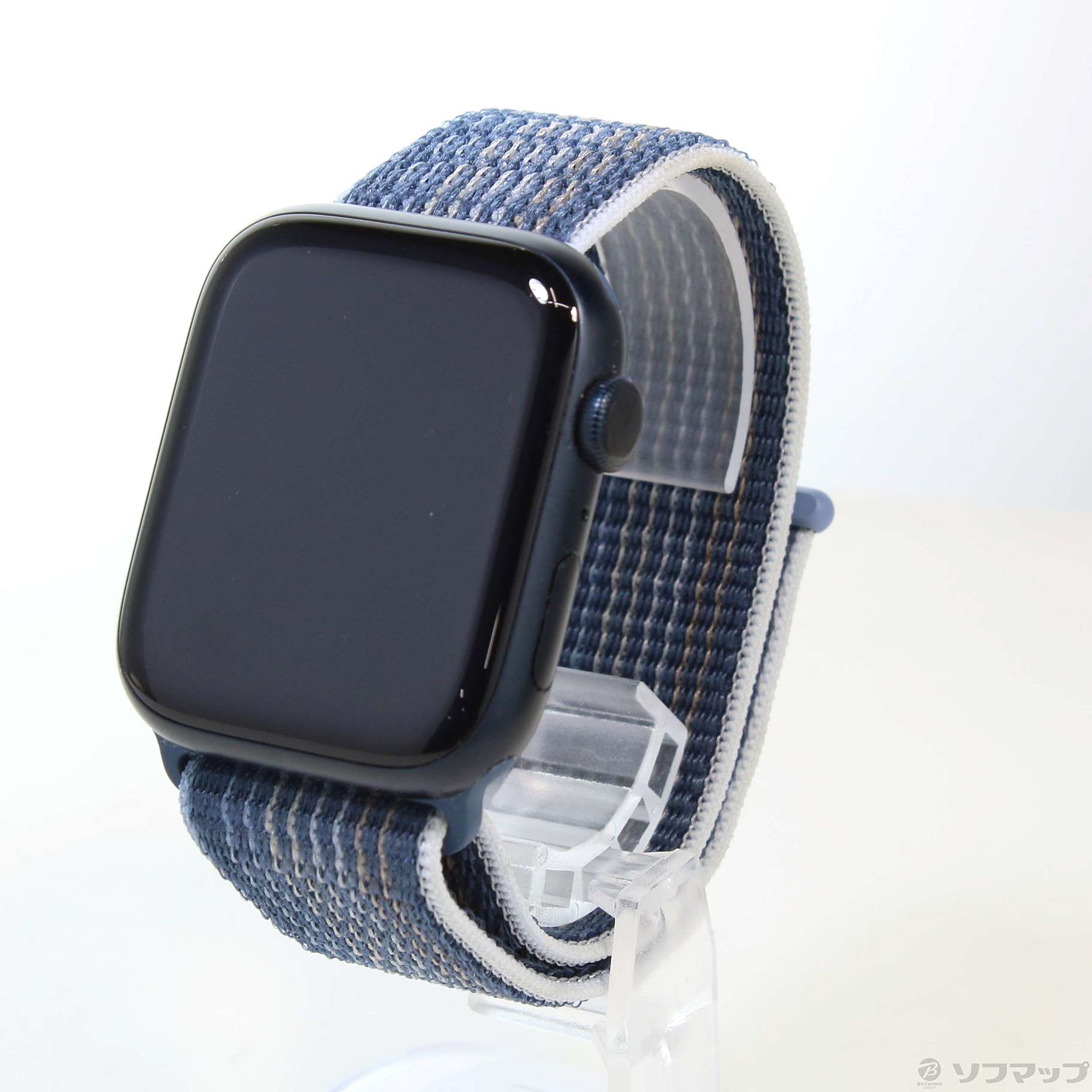 Apple Watch Series 8 GPS 45mm ミッドナイトアルミニウムケース ストームブルーソロループ