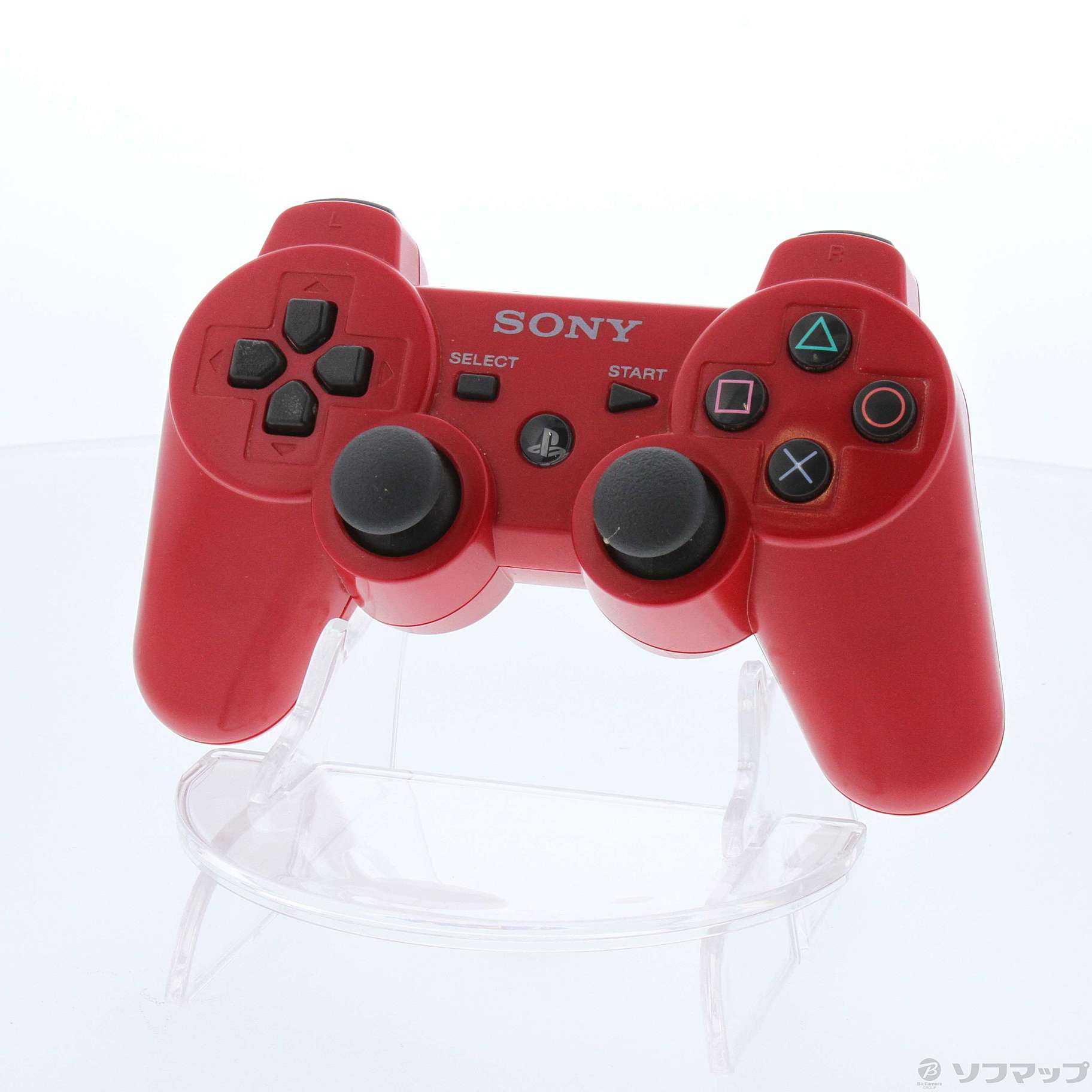 中古】ワイヤレスコントローラー DUALSHOCK3 ディープレッド