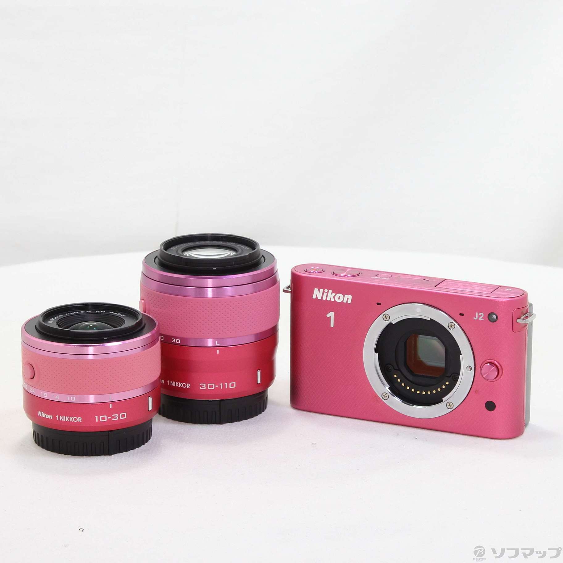 Aランク Nikon 1 J2 Pink 10-30mm ミラーレス レンズキット | www