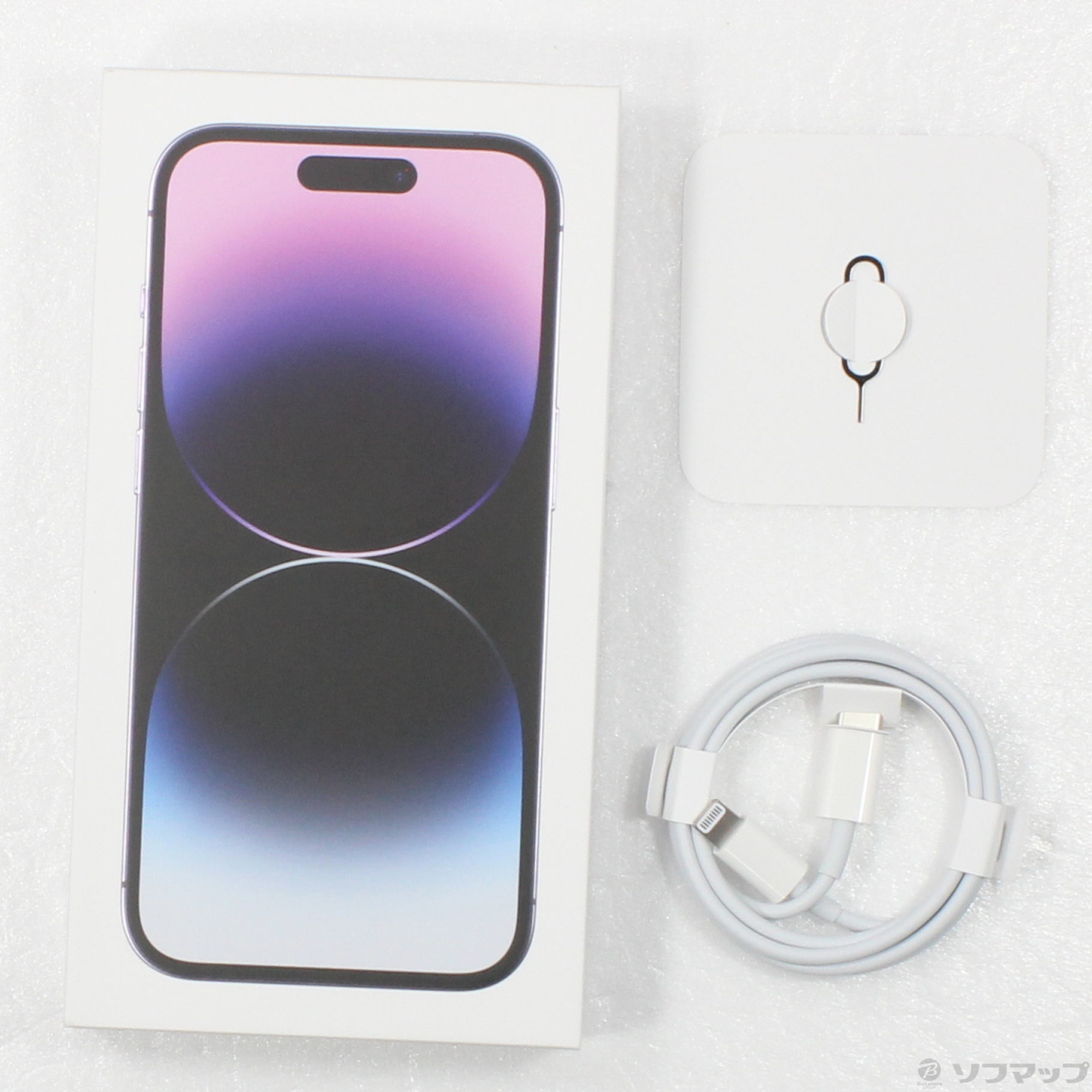 中古】セール対象品 iPhone14 Pro 128GB ディープパープル MQ0F3J／A