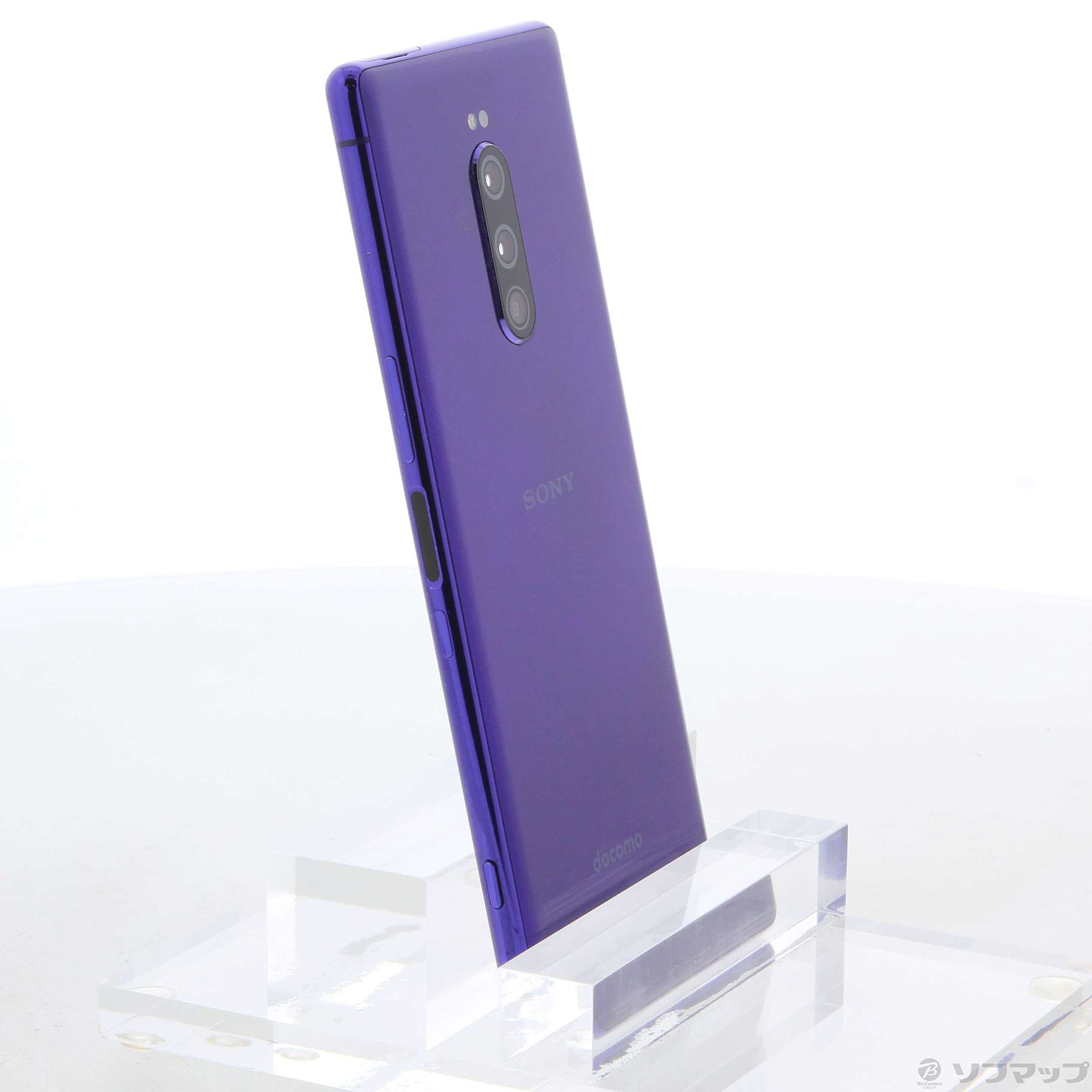 中古】Xperia 1 64GB パープル SO-03L docomoロック解除SIMフリー