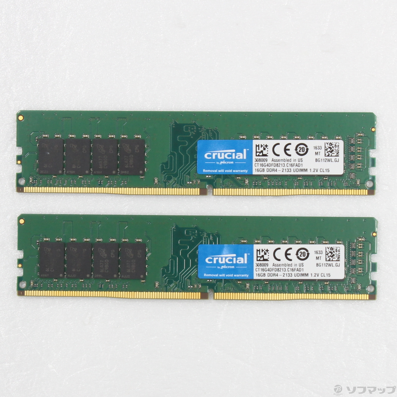 288P DDR4 PC4-17000 DDR4-2133 32GB 16GB×2枚組