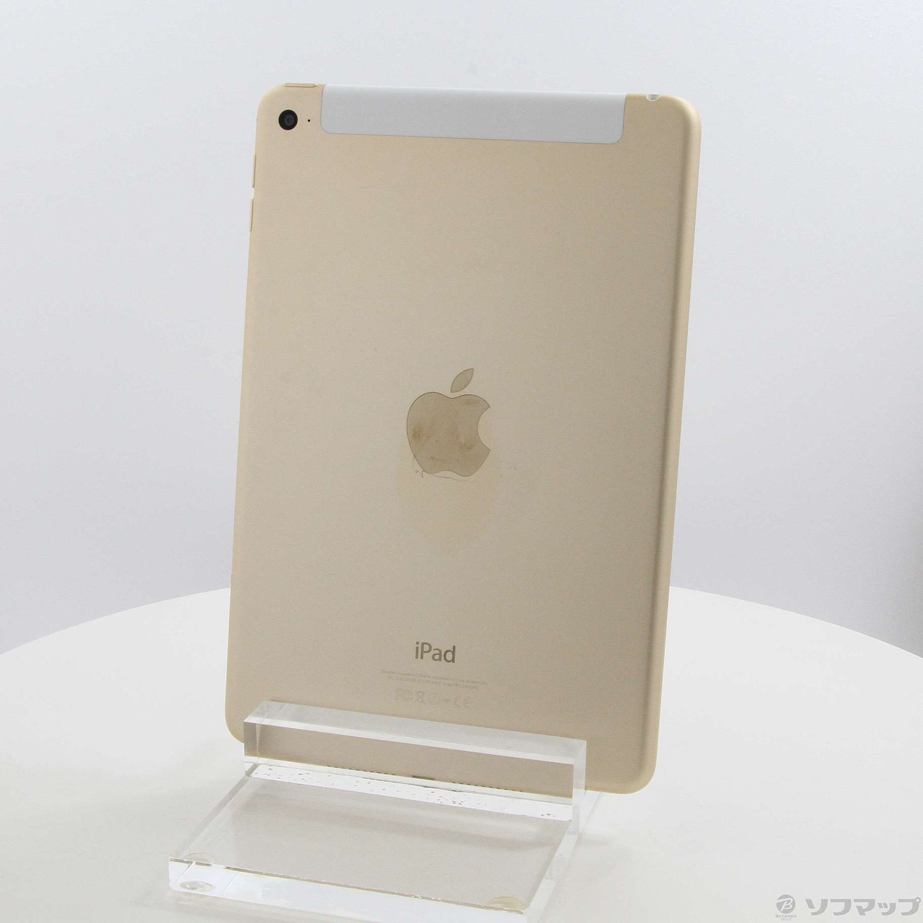 中古】iPad mini 4 16GB ゴールド 3A338J／A SIMフリー [2133048174933