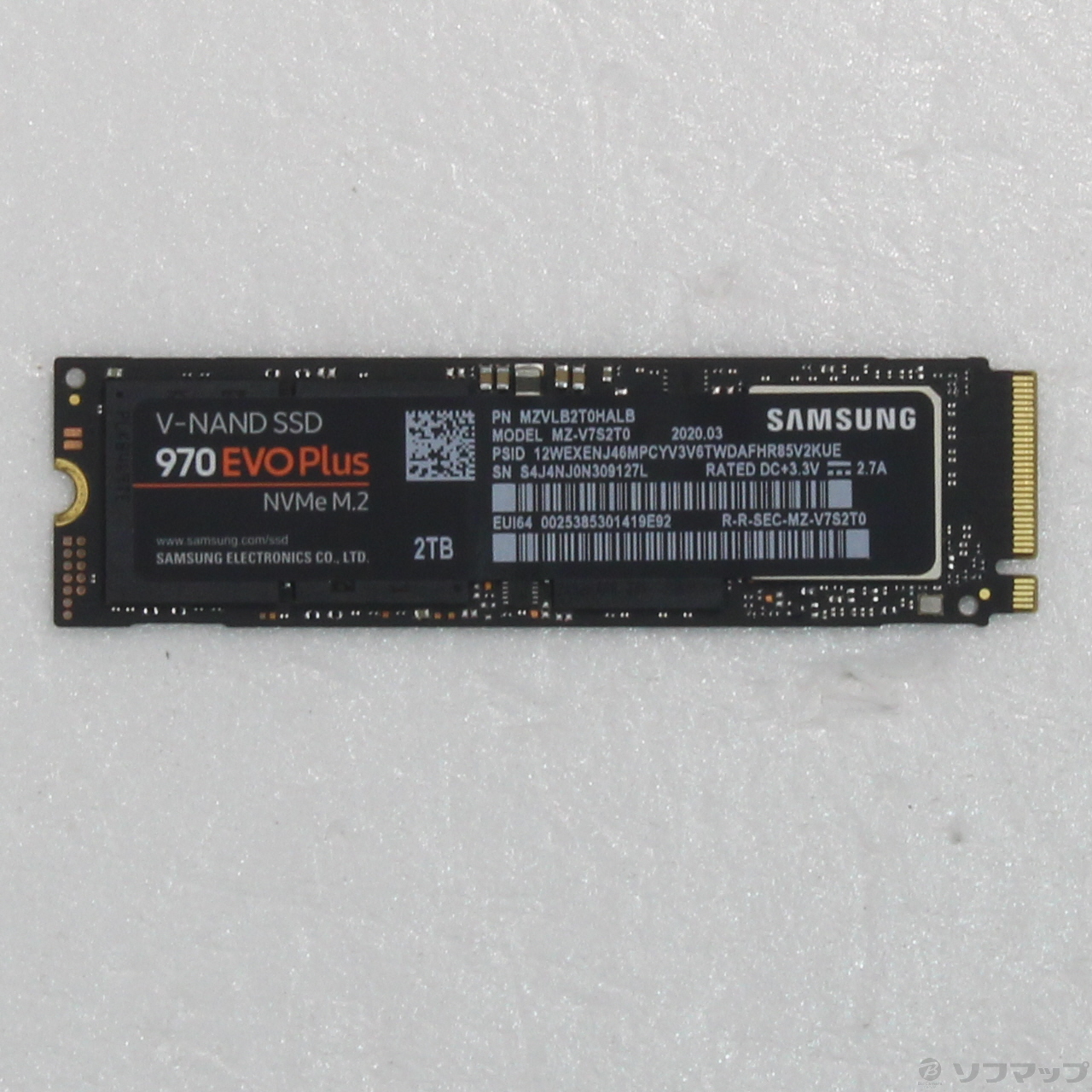 中古】NVMe M.2 SSD 970 EVO Plus MZ-V7S2T0B／IT [2133048175183