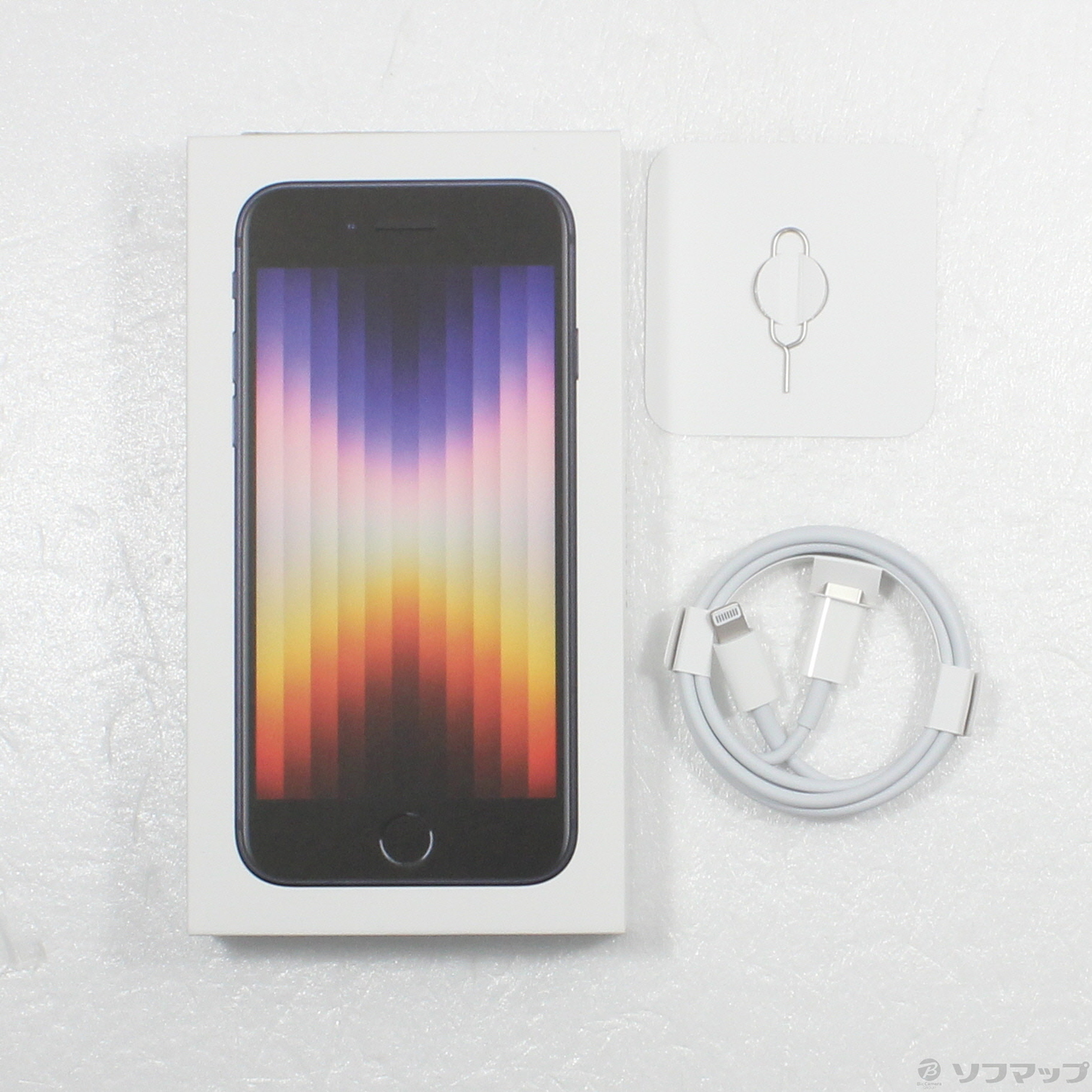 中古】iPhone SE 第3世代 64GB ミッドナイト MMYC3J／A SIMフリー
