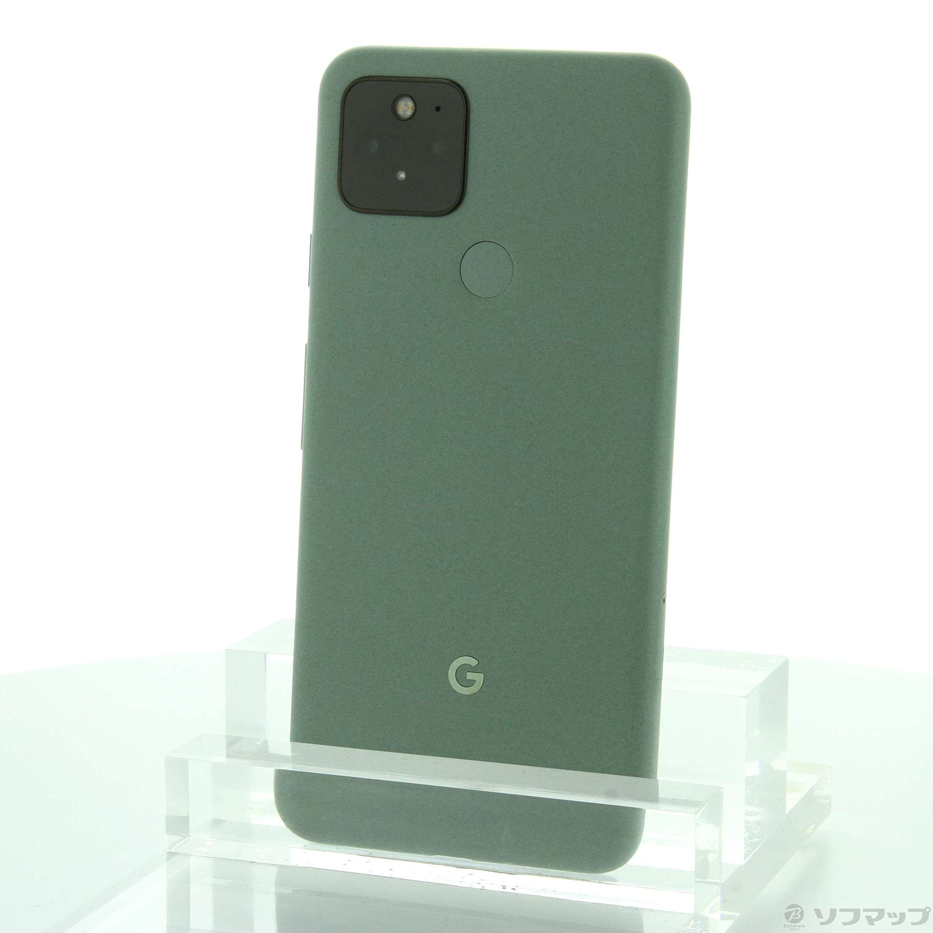 正規品 電話、ＦＡＸ pixel5 SIMフリー au版 Google 黒と緑 スマートフォン/携帯電話