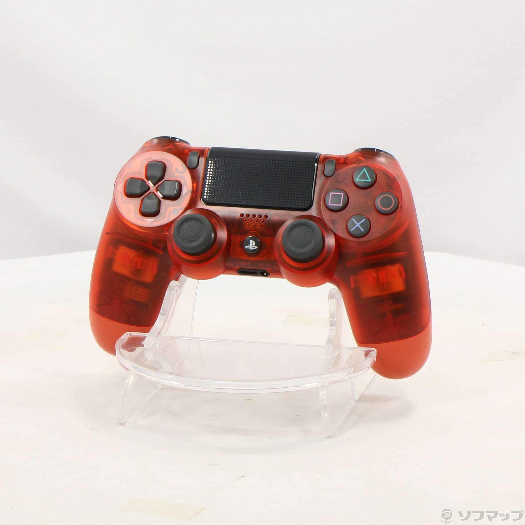PS4 ワイヤレスコントローラー　レッド・クリスタル家庭用ゲーム機本体