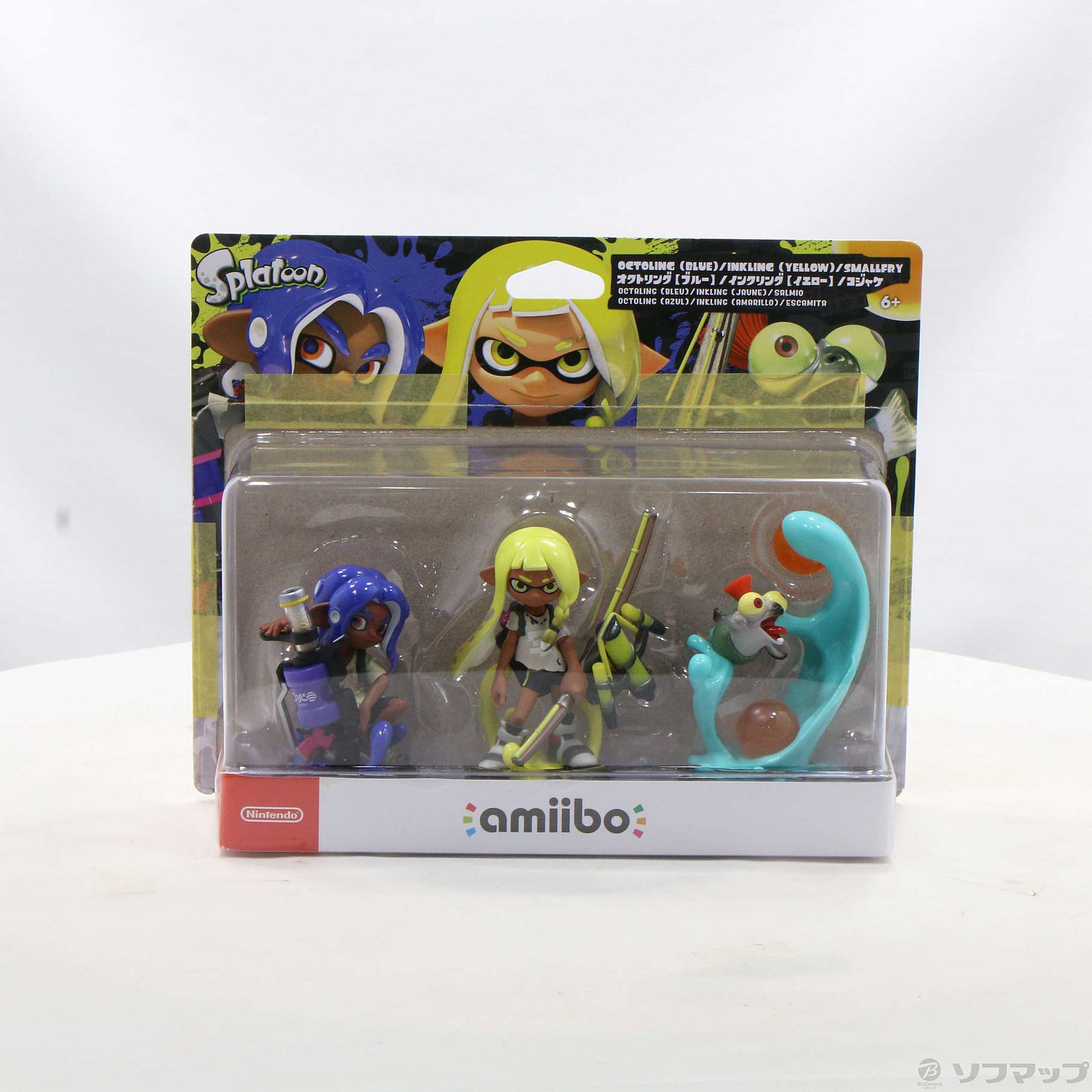 中古】amiibo トリプルセット [インクリング【イエロー】／オクト