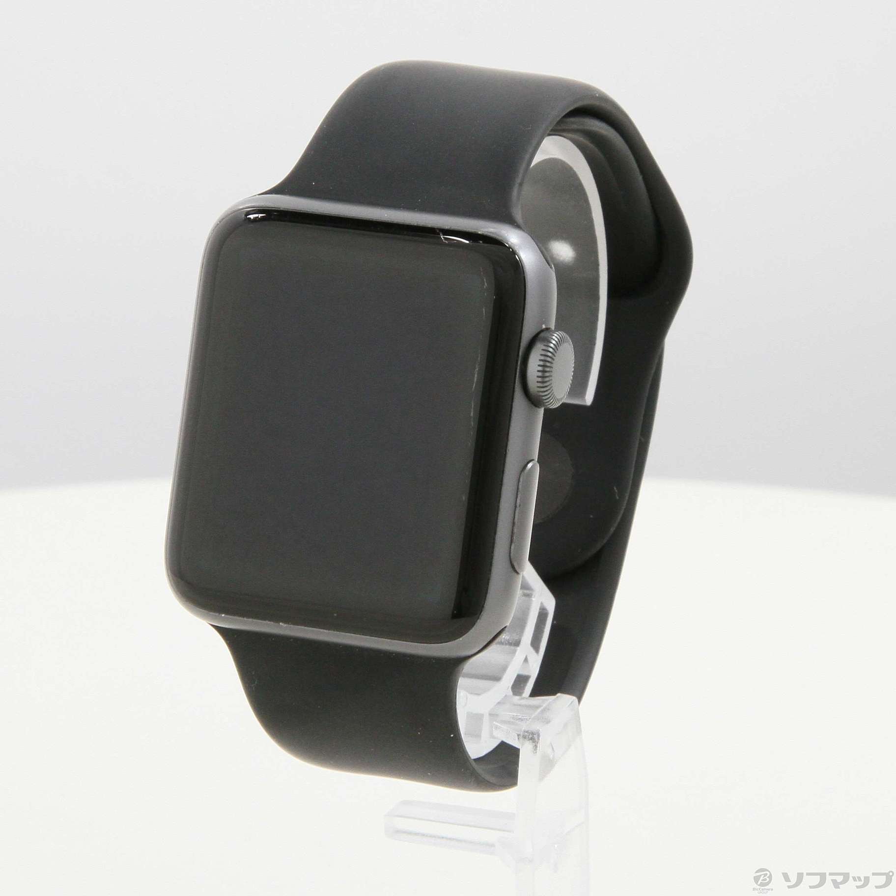 Apple Watch Series 2 42mm スペースグレイアルミニウムケース ブラックスポーツバンド