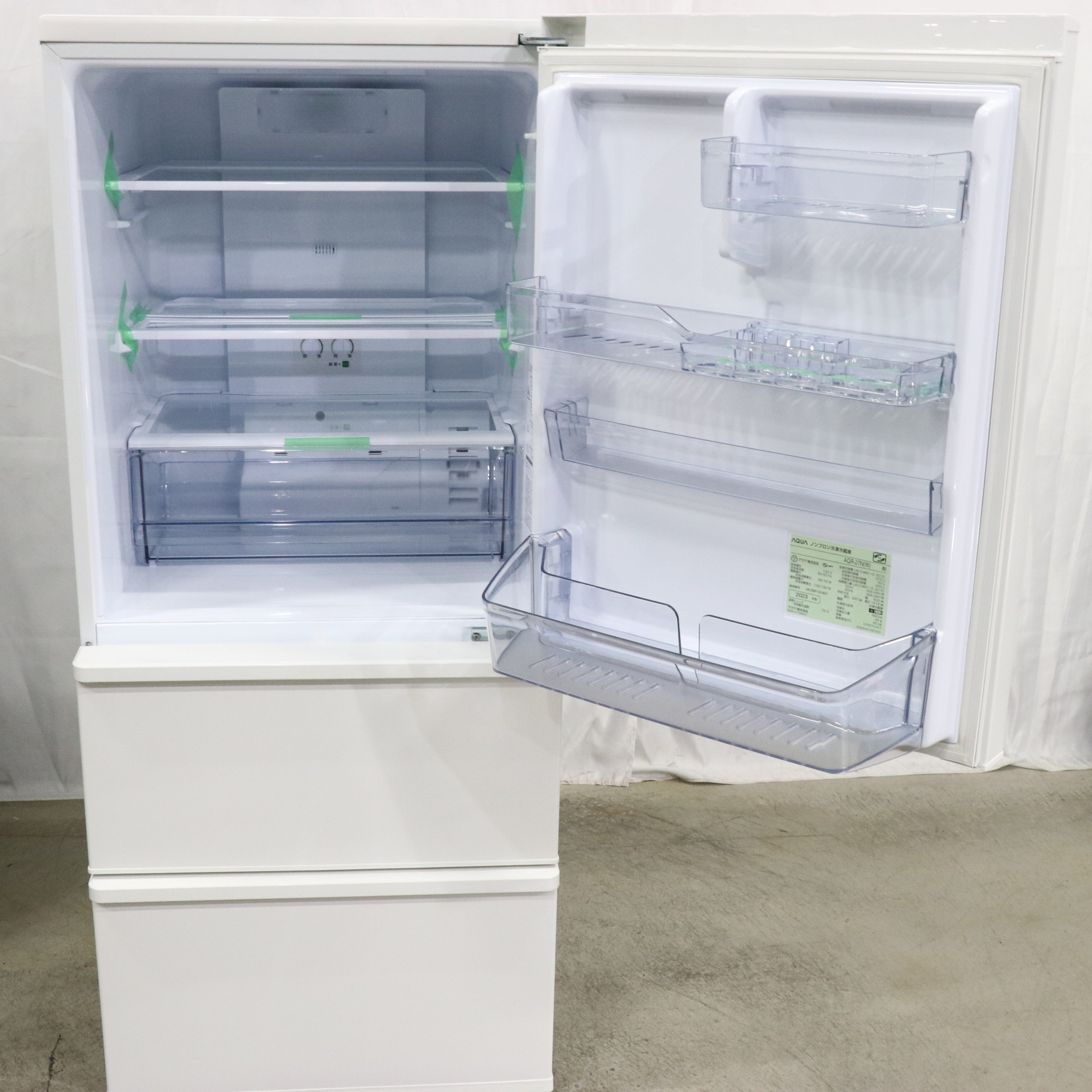 冷凍冷蔵庫 AQUA AQR-27G2（s）272L 2018年製 棚修理あり - キッチン家電