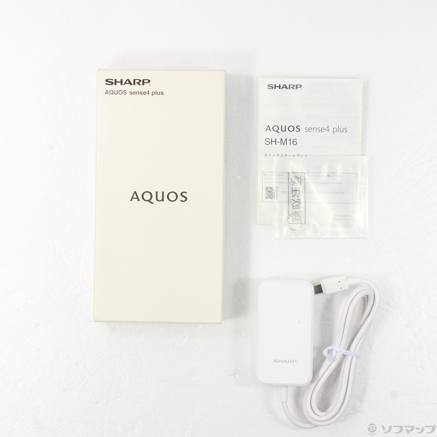 中古品〕 AQUOS sense4 plus 128GB ブラック SH-M16 SIMフリー｜の通販