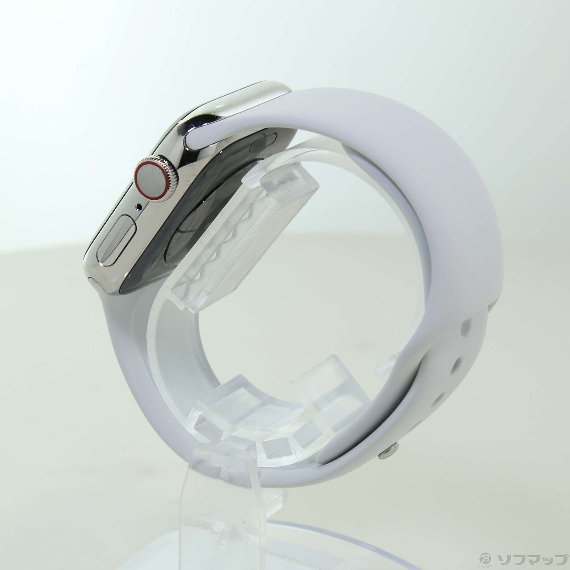 〔展示品〕 Apple Watch Series 6 GPS + Cellular 40mm シルバーステンレススチールケース ホワイトスポーツバンド