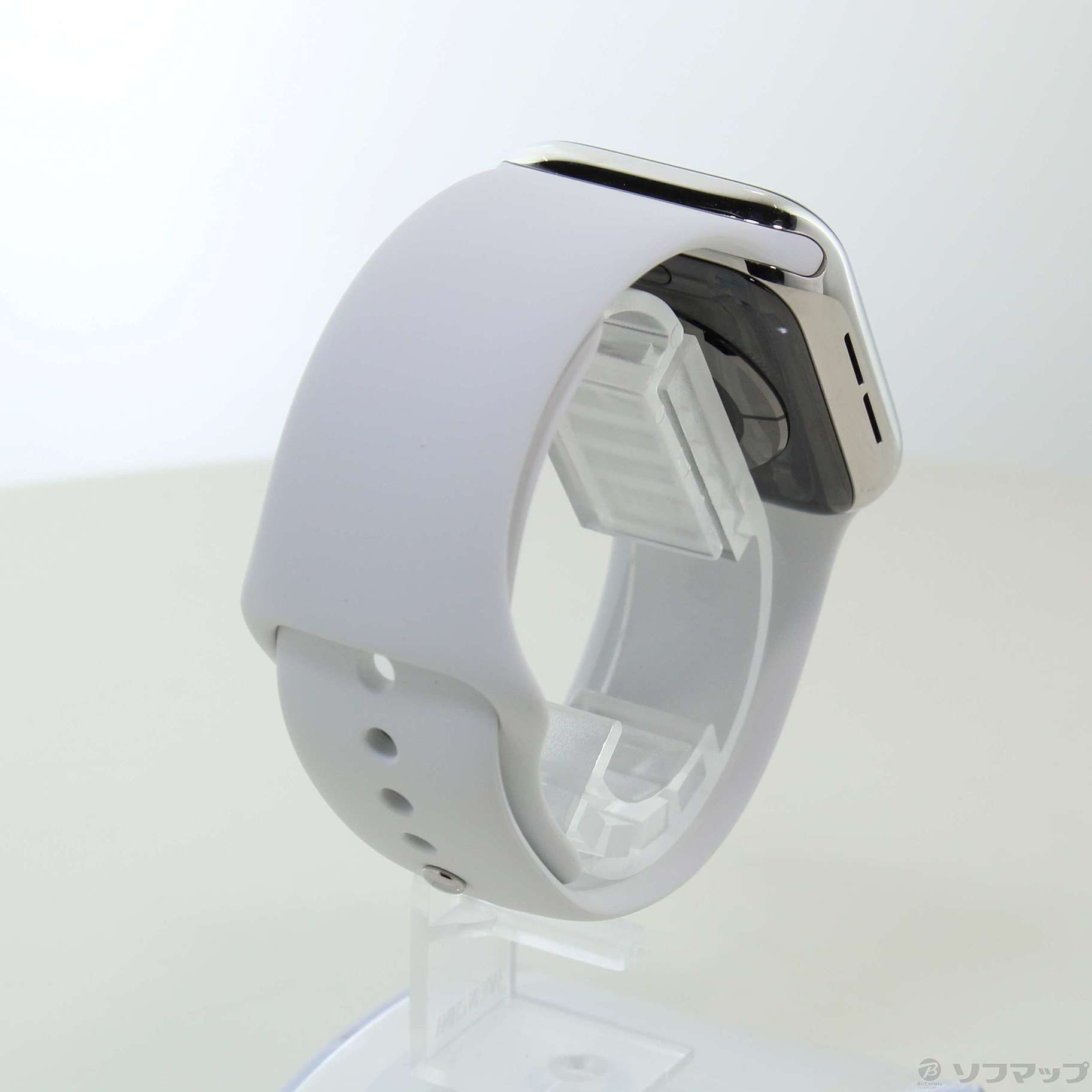 〔展示品〕 Apple Watch Series 6 GPS + Cellular 40mm シルバーステンレススチールケース ホワイトスポーツバンド