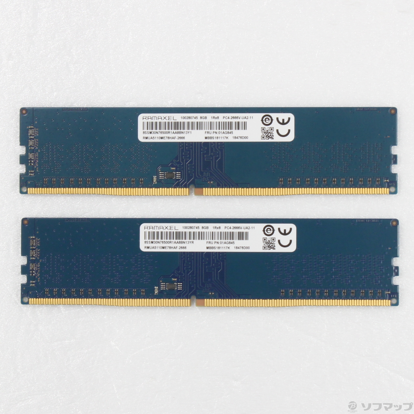 PC/タブレットデスクトップPC用DDR4メモリー 16GB 2枚 PC4-2666V