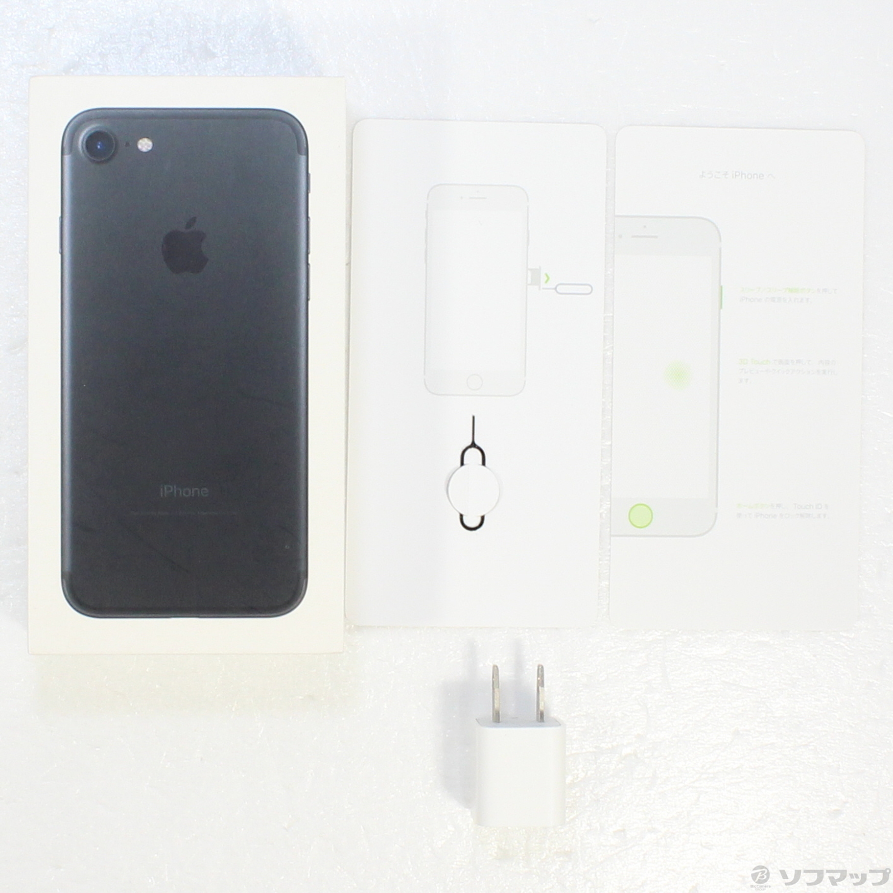 中古】iPhone7 128GB ブラック MNCK2J／A SoftBank [2133048453045