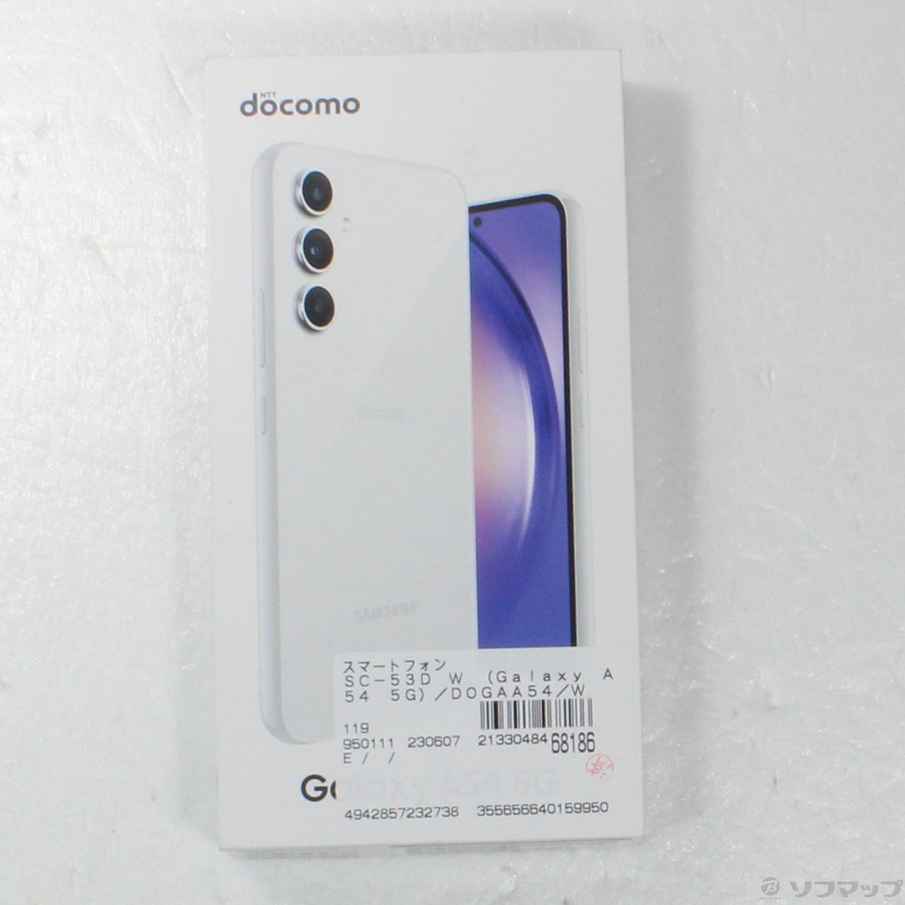 中古】Galaxy A54 5G 128GB オーサムホワイト SC-53D docomoロック解除