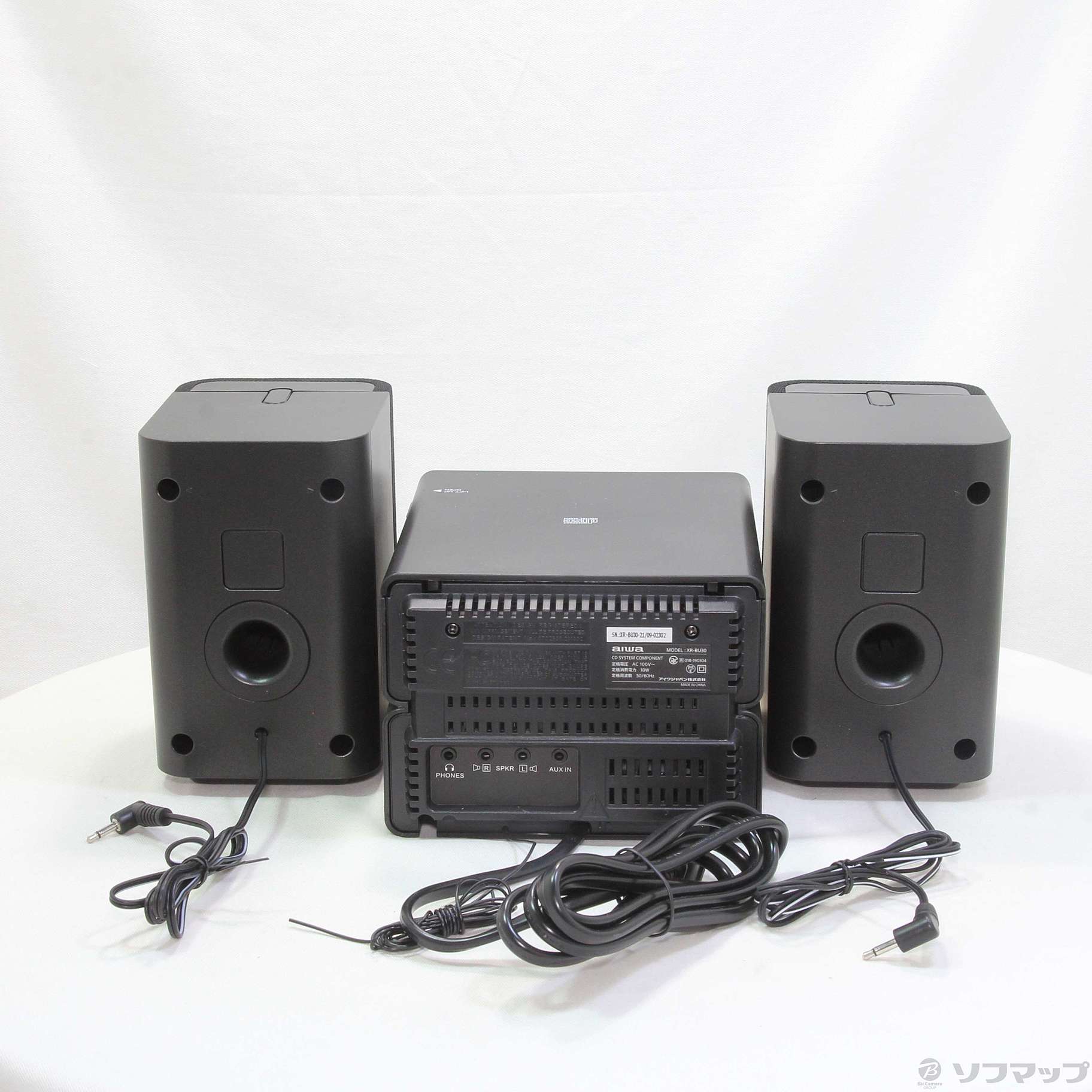 中古】aiwa(アイワ) 〔展示品〕 ミニコンポ XR-BU30B ブラック 【377