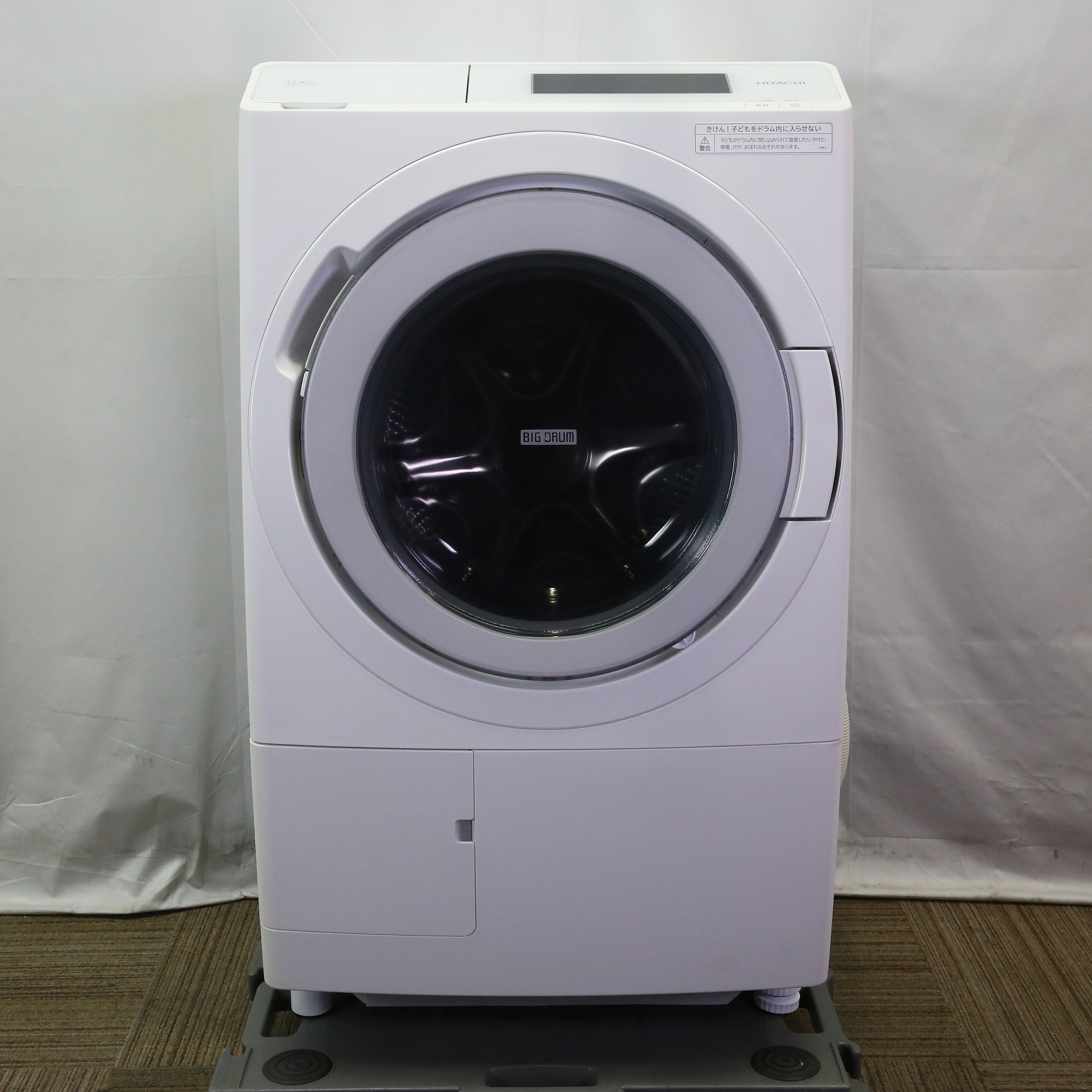 中古】〔中古品〕 ドラム式洗濯機 ホワイト BD-STX120HR-W ［洗濯12.0 