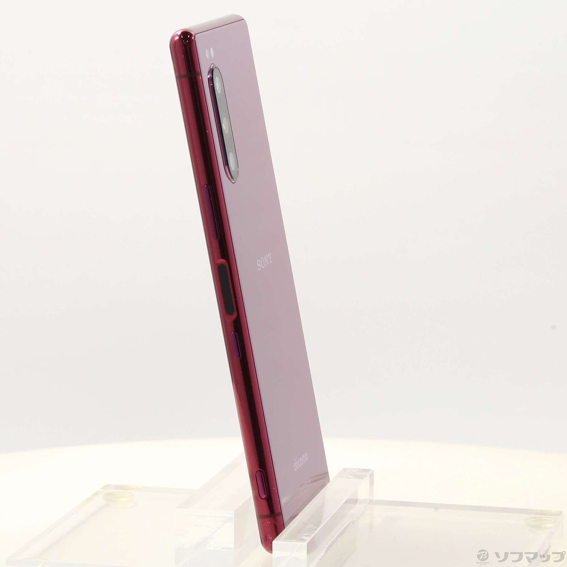 中古】Xperia 5 64GB レッド SO-01M docomoロック解除SIMフリー