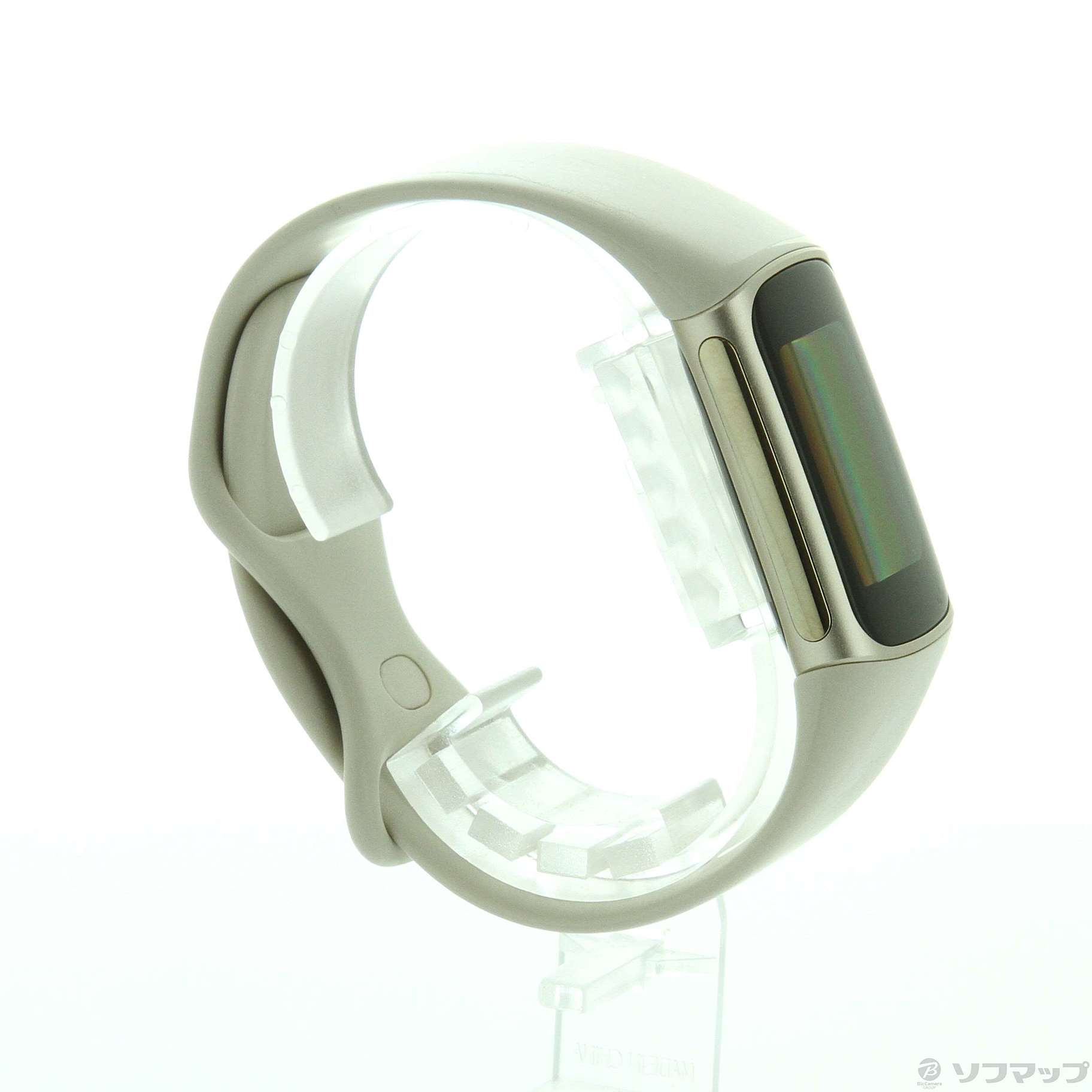 中古】Fitbit Charge5 FB421GLWT-FRCJK ルナホワイト／ソフトゴールド