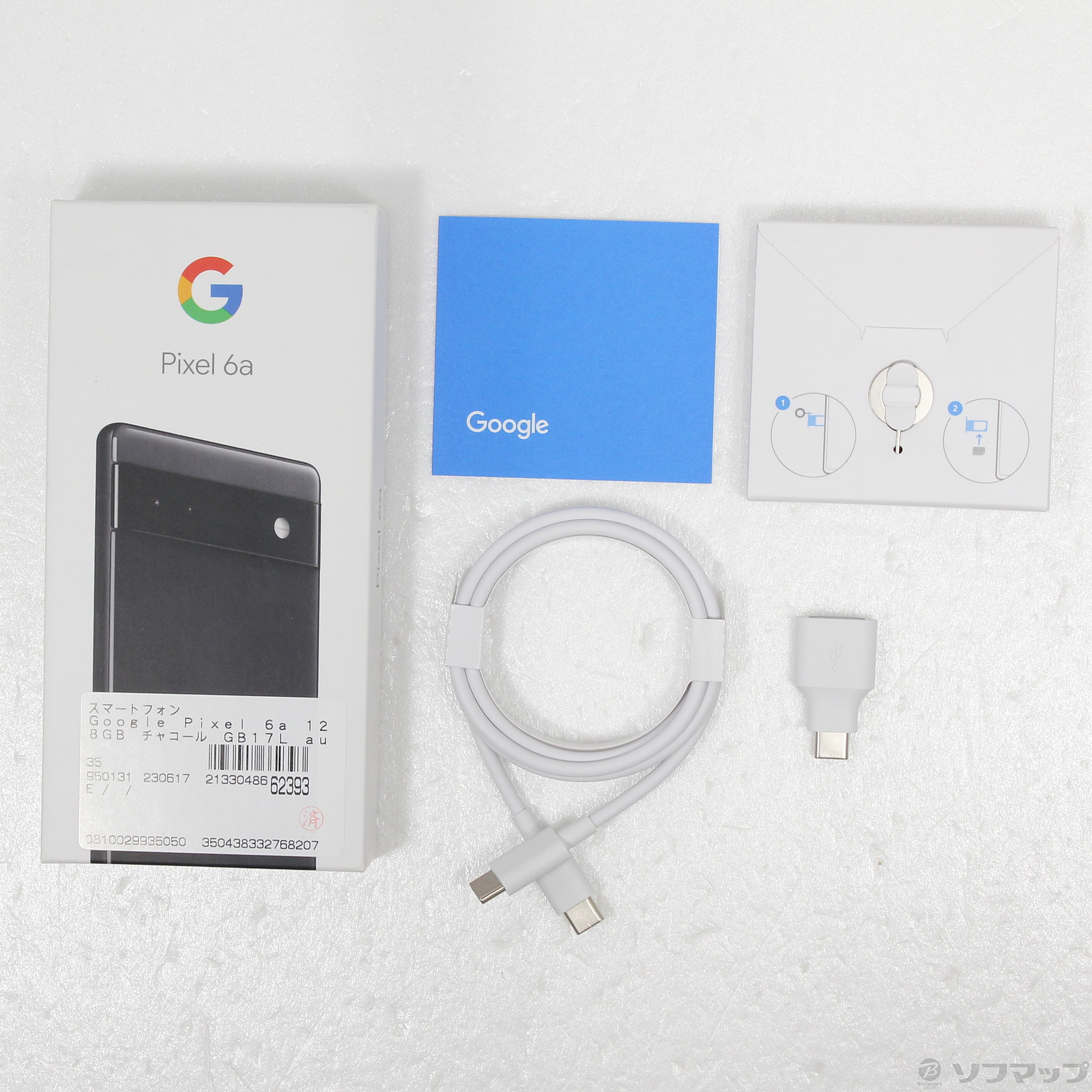 中古】Google Pixel 6a 128GB チャコール GB17L auロック解除SIMフリー