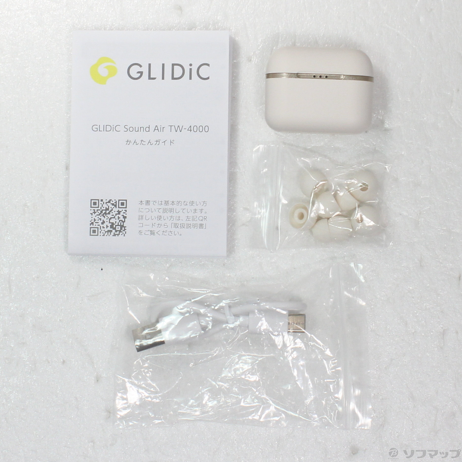 GLIDiC Sound Air TW-4000 ミルキーホワイト SB-WS… - ヘッドホン