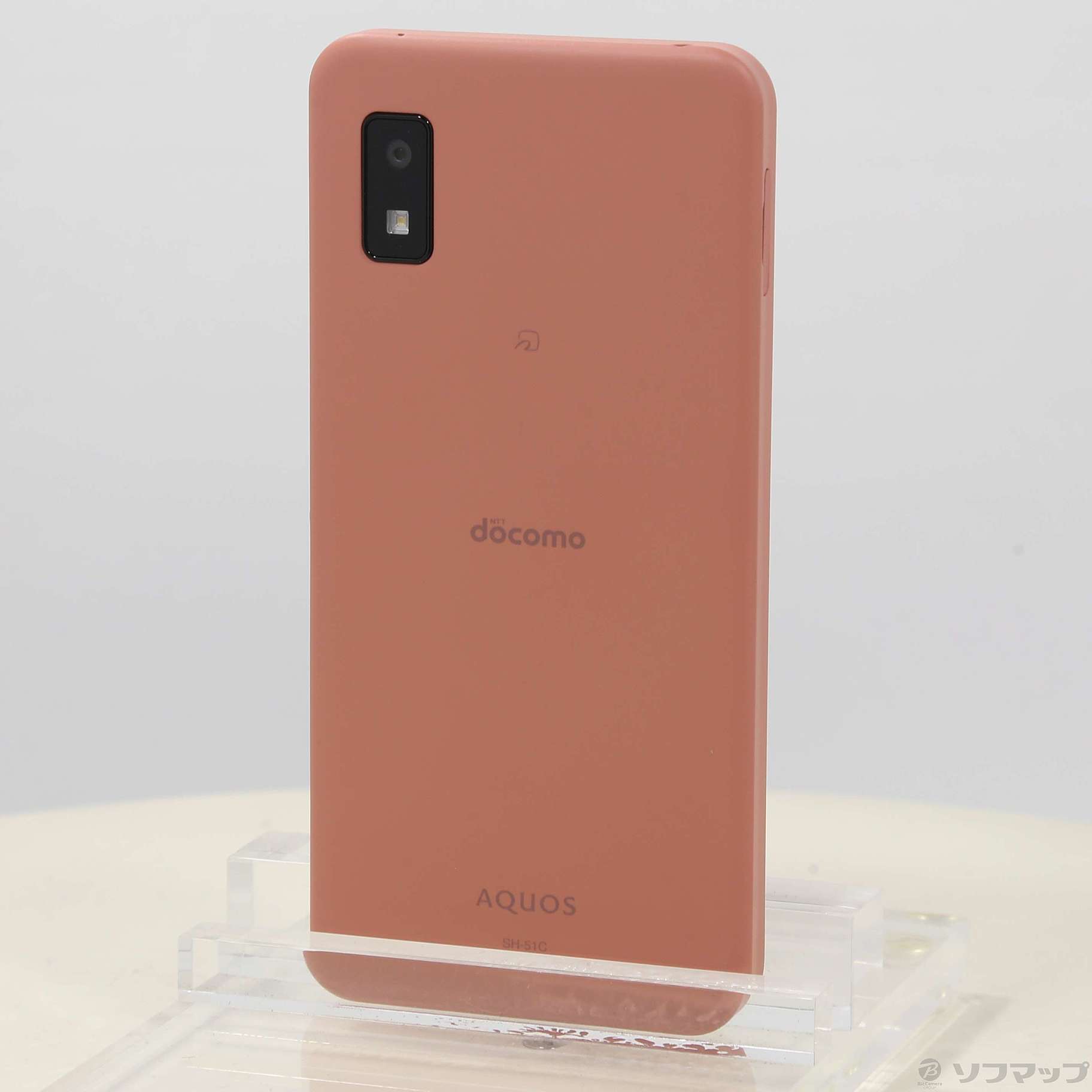 中古】AQUOS wish2 64GB コーラル SH-51C docomoロック解除SIMフリー