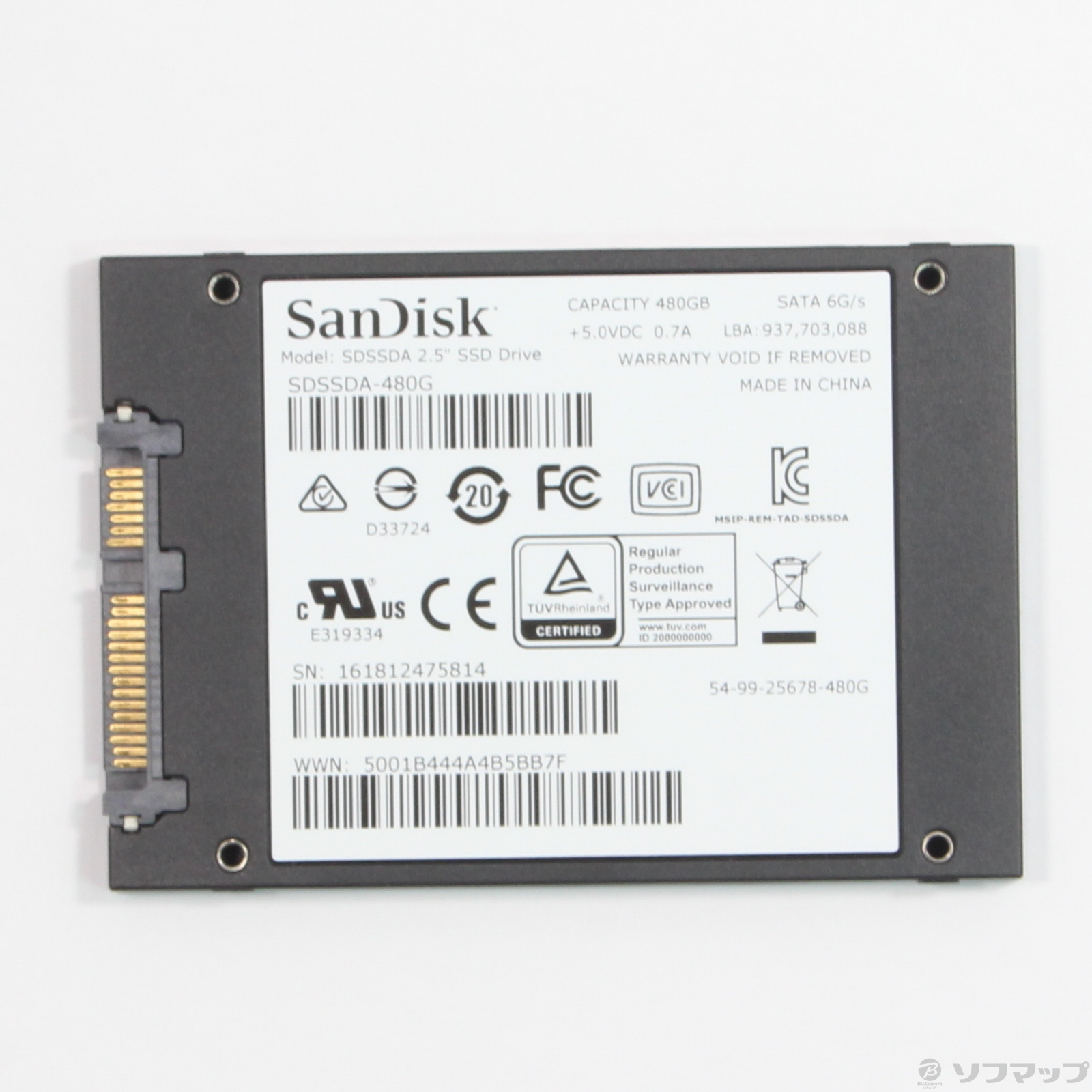 SSD PLUS SDSSDA-480G-J26