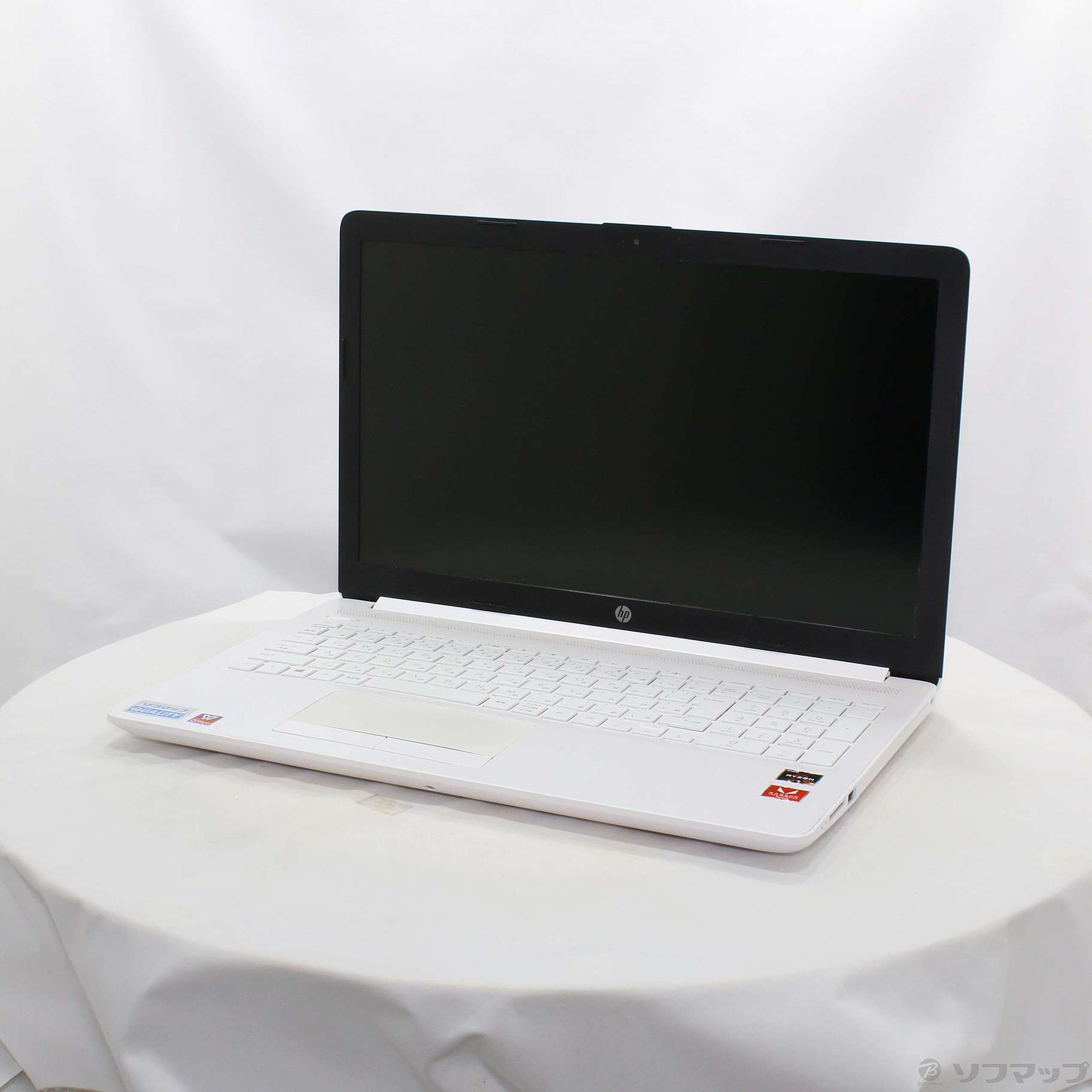 中古】HP 15-db0220AU 6MD99PA-AAAA ピュアホワイト 〔Windows 10 
