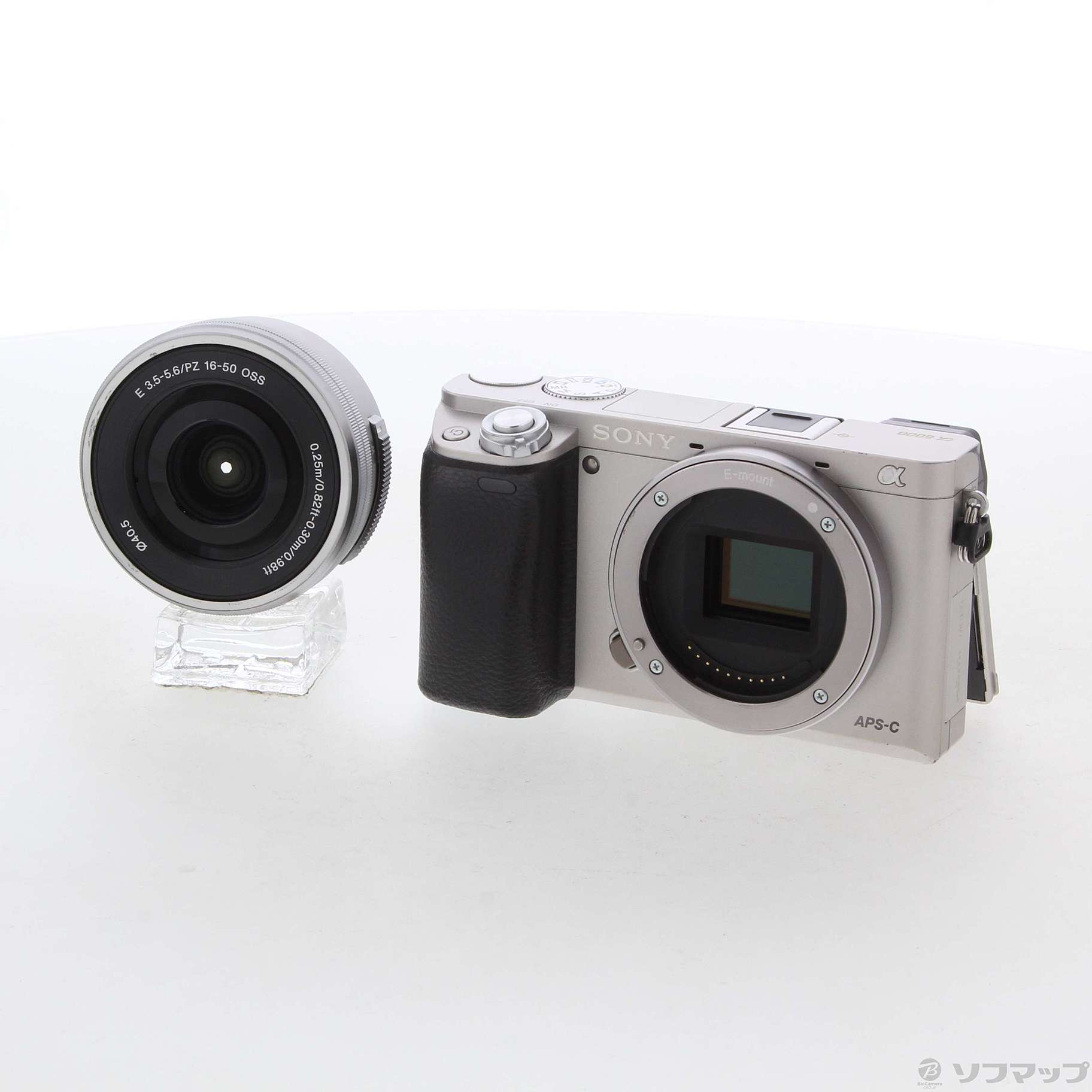 中古】α6000 パワーズームレンズキット シルバー ILCE-6000L